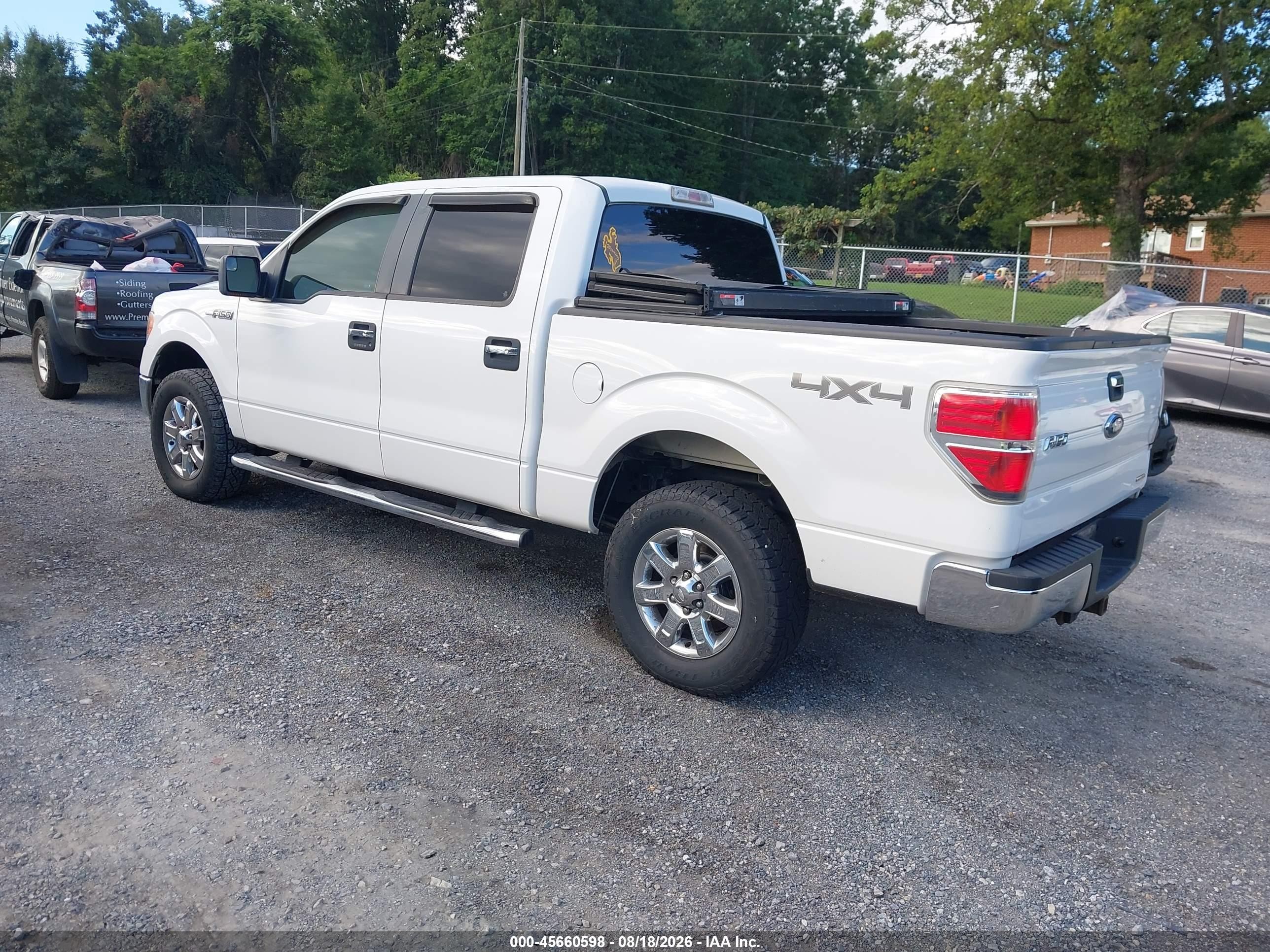 2013 Ford F-150 Xlt White vin: 1FTFW1EF7DKD58105