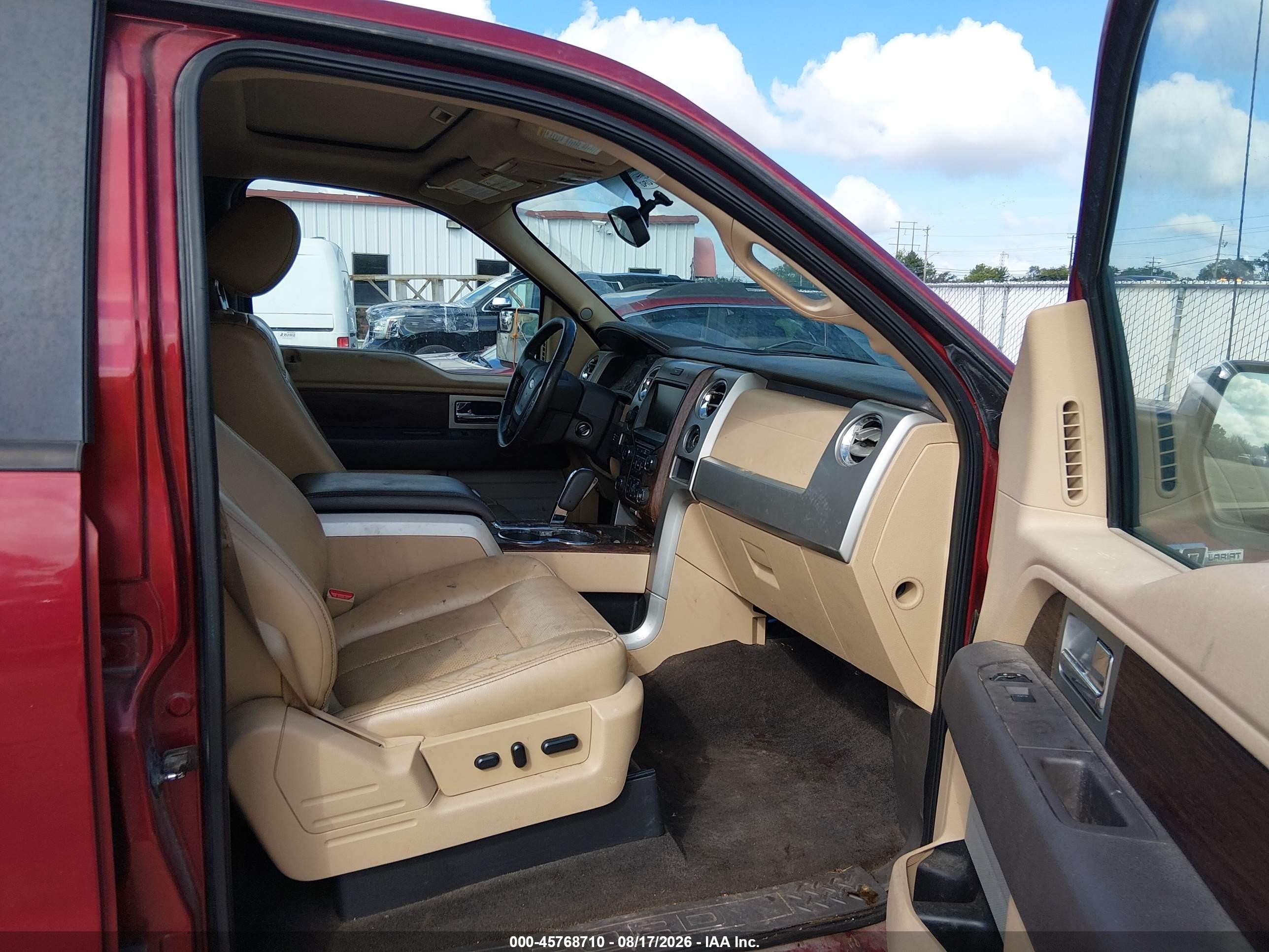 2013 Ford F-150 Lariat Red vin: 1FTFW1EF7DKE50654