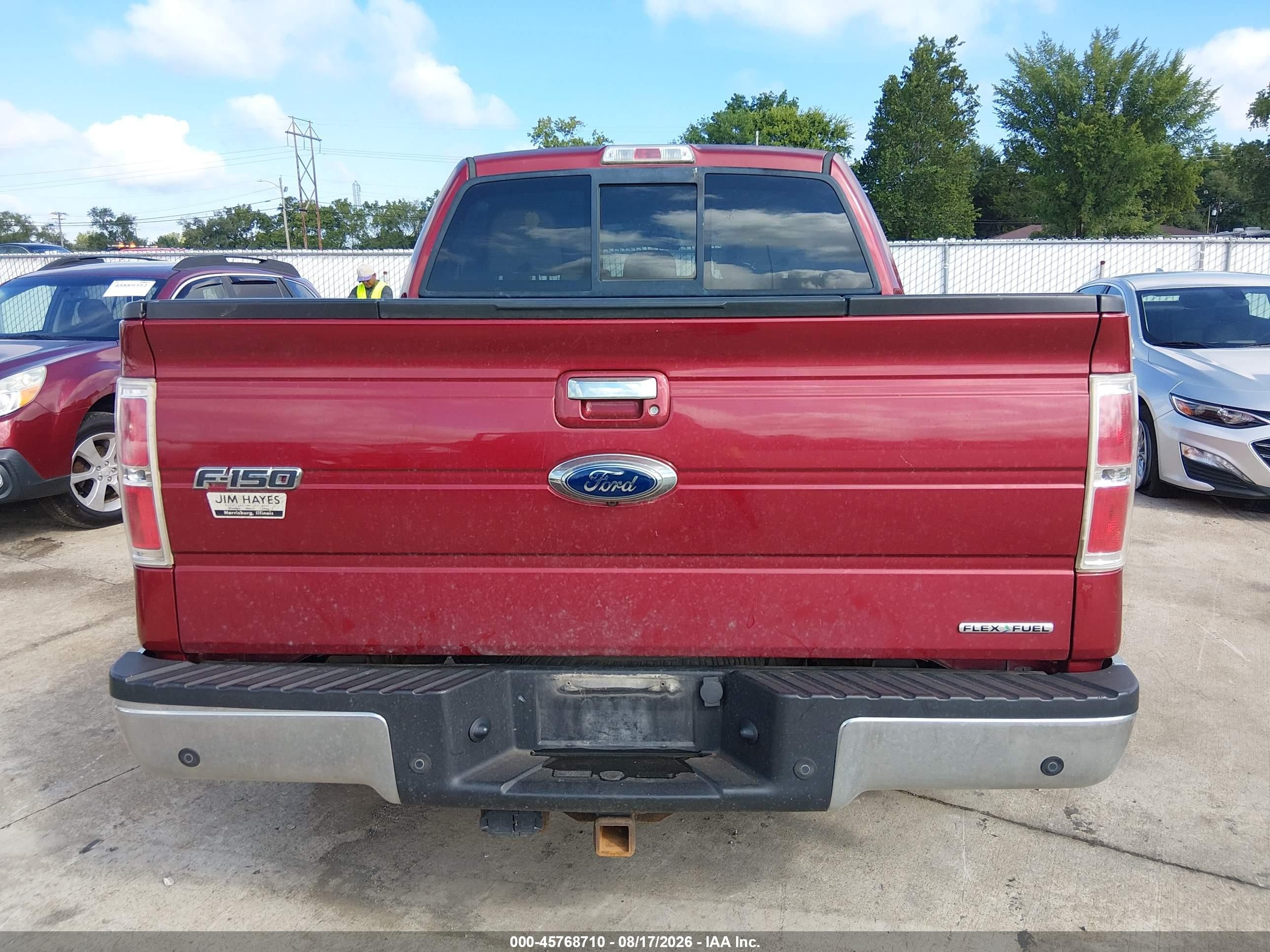 2013 Ford F-150 Lariat Red vin: 1FTFW1EF7DKE50654