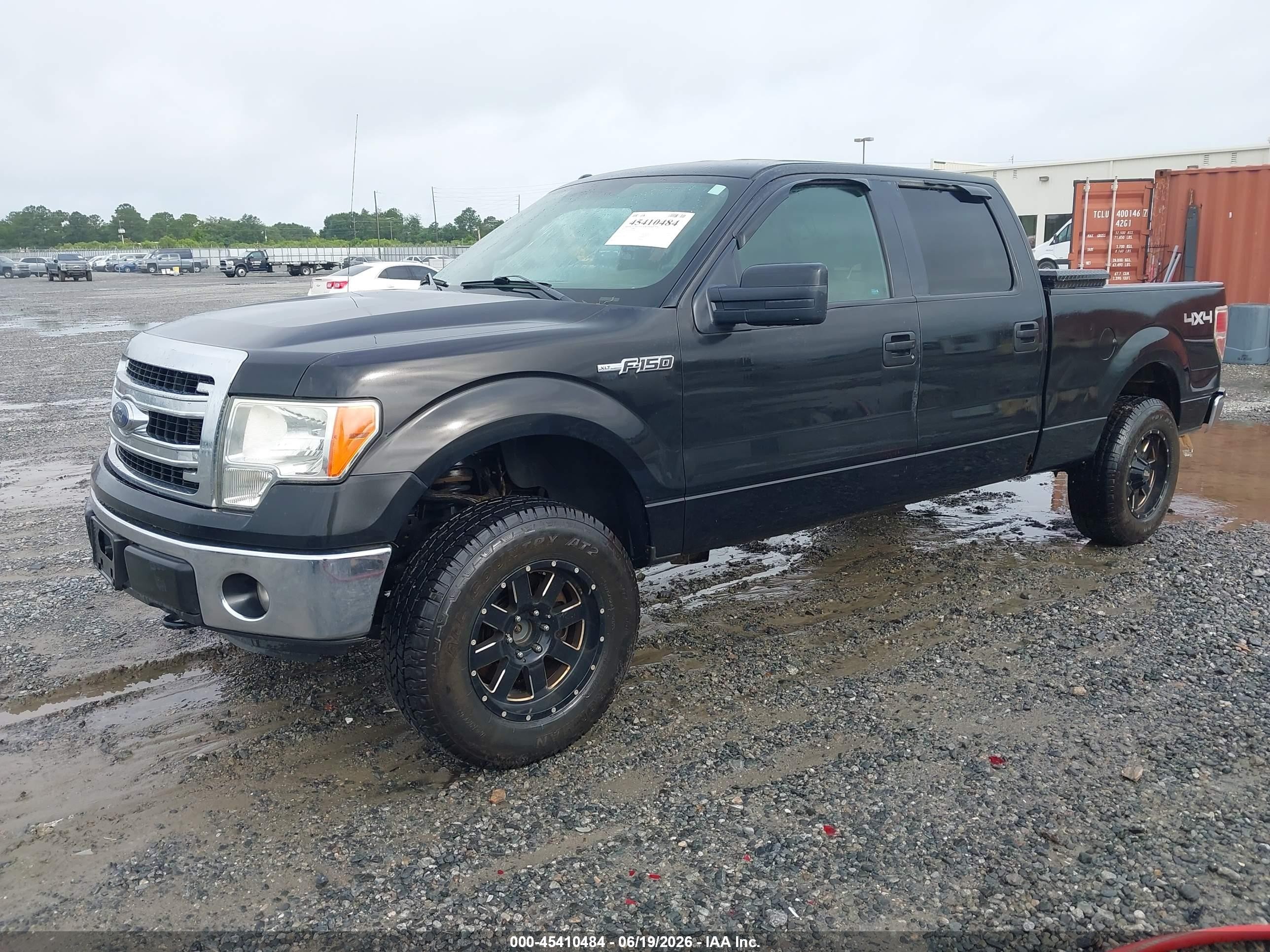 2014 Ford F-150 Xlt Black vin: 1FTFW1EF7EFB50655