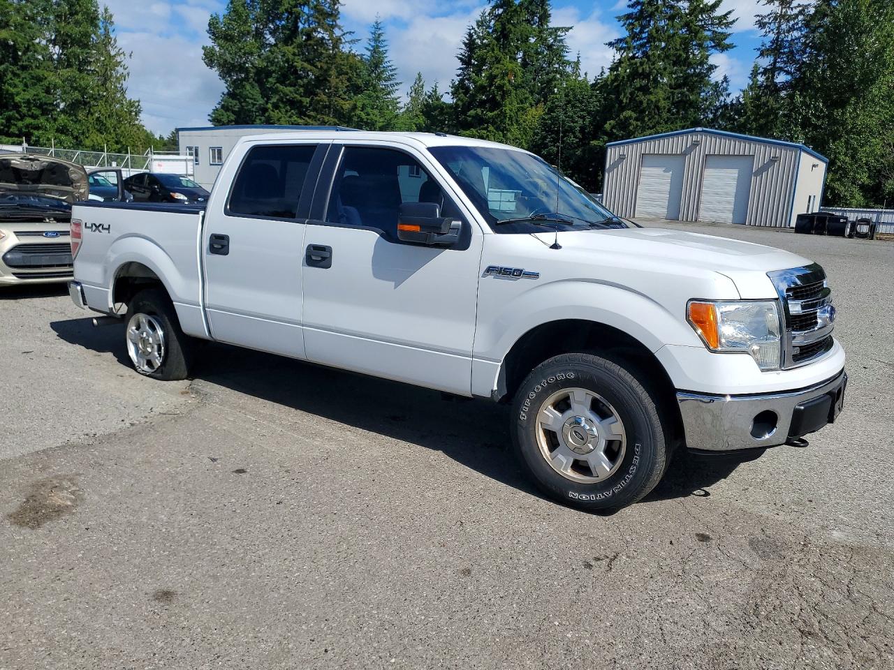 2014 Ford F150 Supercrew White vin: 1FTFW1EF7EFC09137