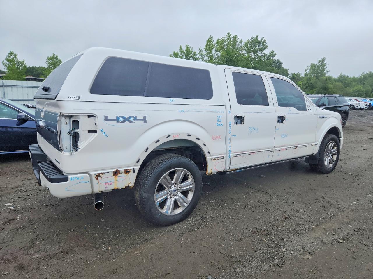 2014 Ford F150 Supercrew White vin: 1FTFW1EF7EFC46849