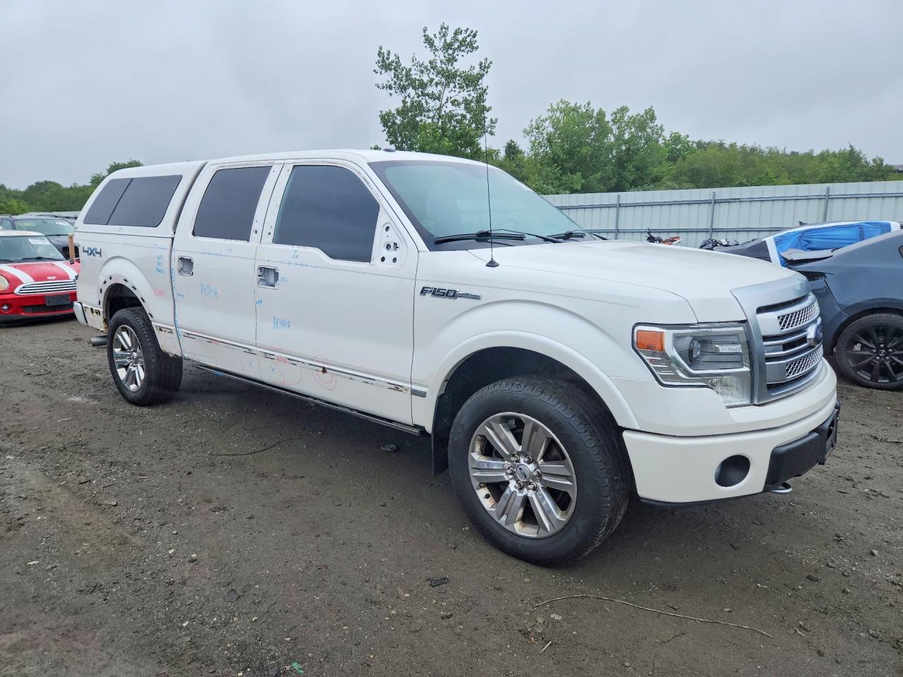 2014 Ford F150 Supercrew White vin: 1FTFW1EF7EFC46849