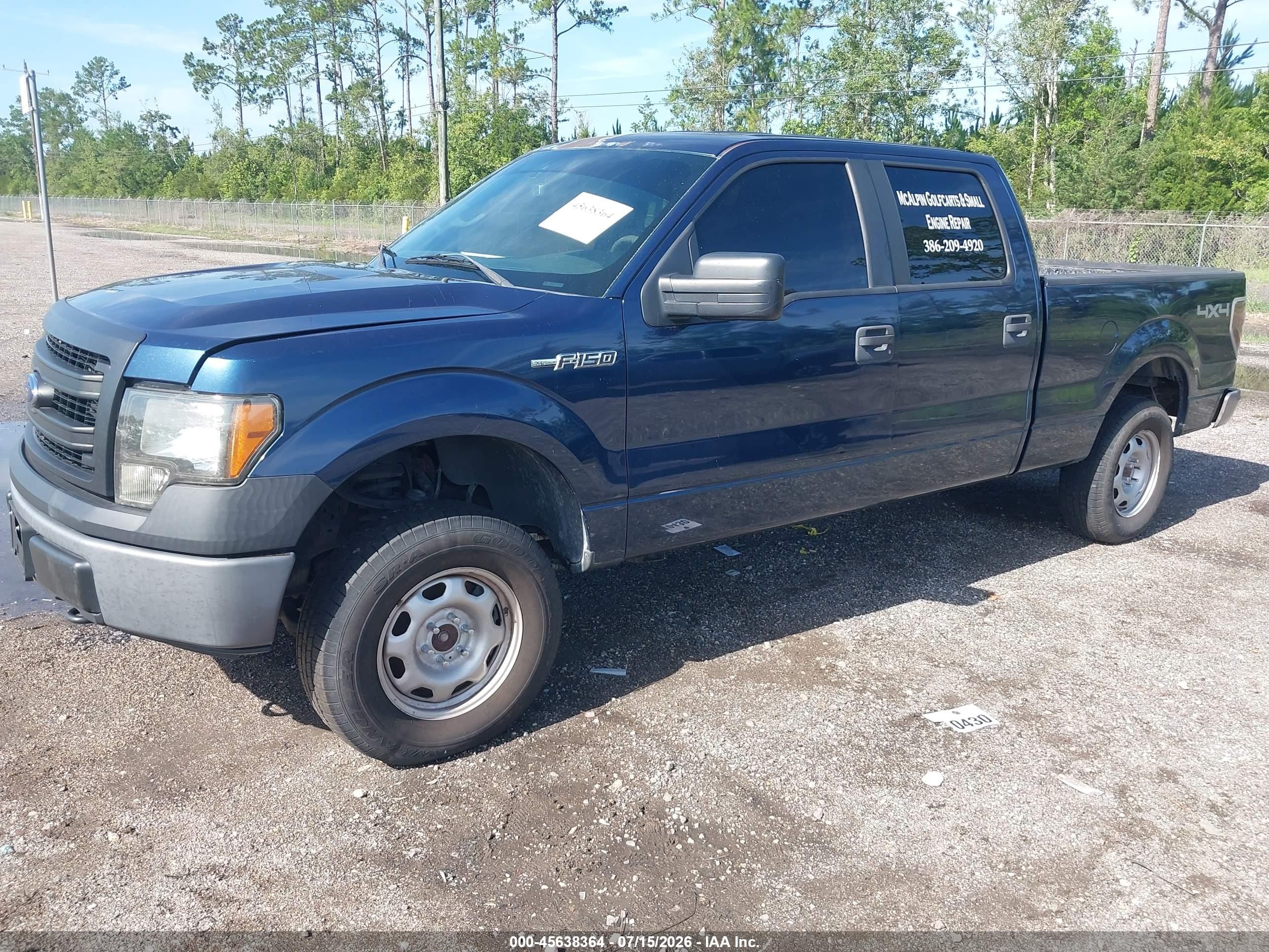 2014 Ford F-150 Fx4/king Ranch/lariat/platinum/stx/xl/xlt Синий vin: 1FTFW1EF7EKE26856