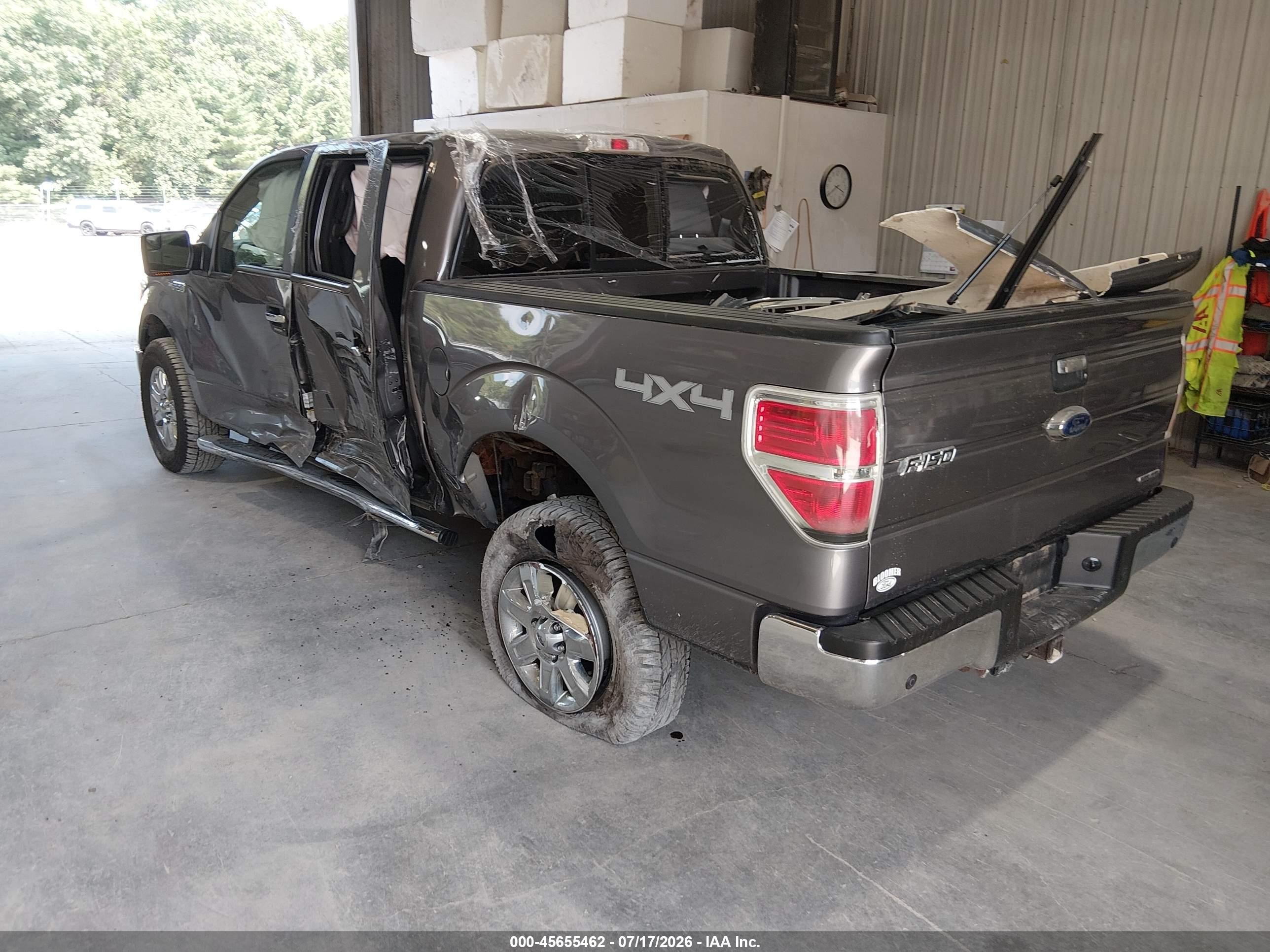 2014 Ford F150 Supercrew Gray vin: 1FTFW1EF7EKE47609