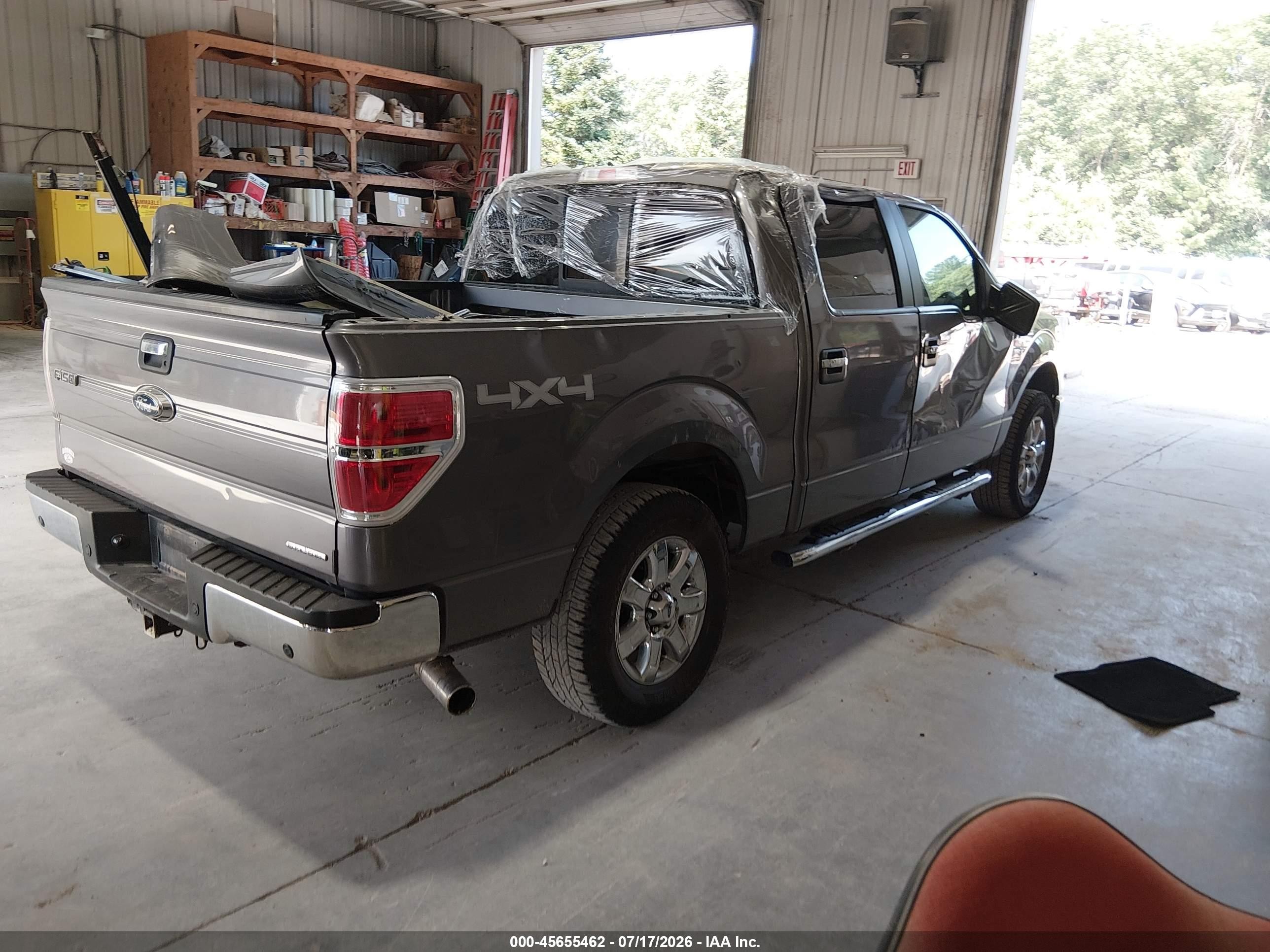 2014 Ford F150 Supercrew Gray vin: 1FTFW1EF7EKE47609