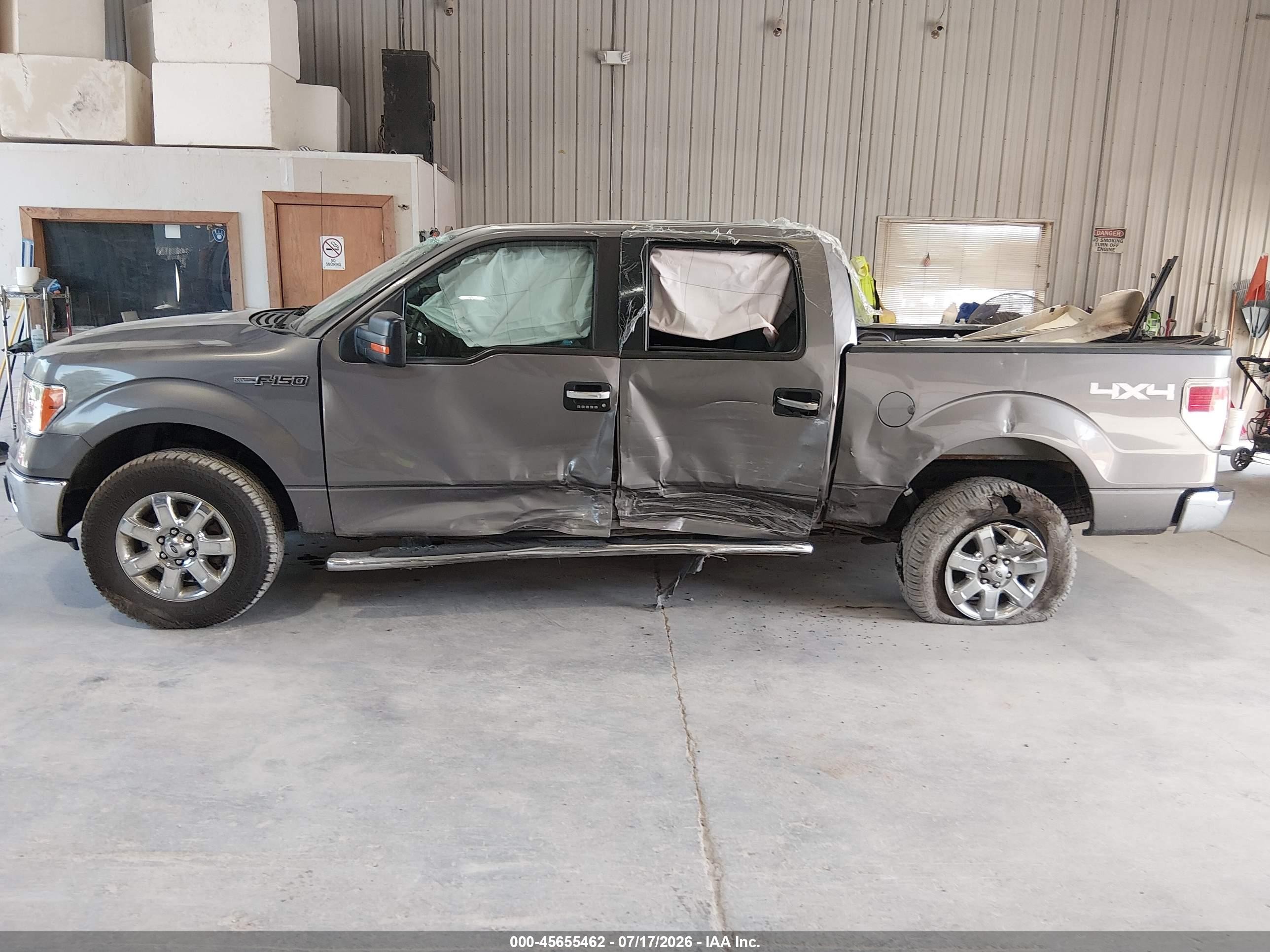2014 Ford F150 Supercrew Gray vin: 1FTFW1EF7EKE47609