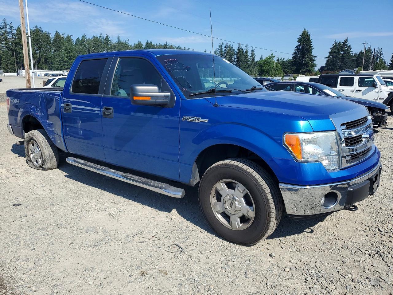 2014 Ford F150 Supercrew Синий vin: 1FTFW1EF7EKE92999