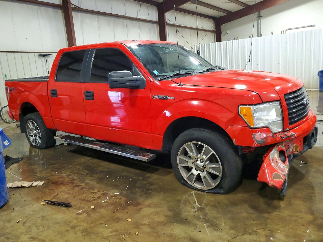 2014 Ford F150 Supercrew Красный vin: 1FTFW1EF7EKG28368