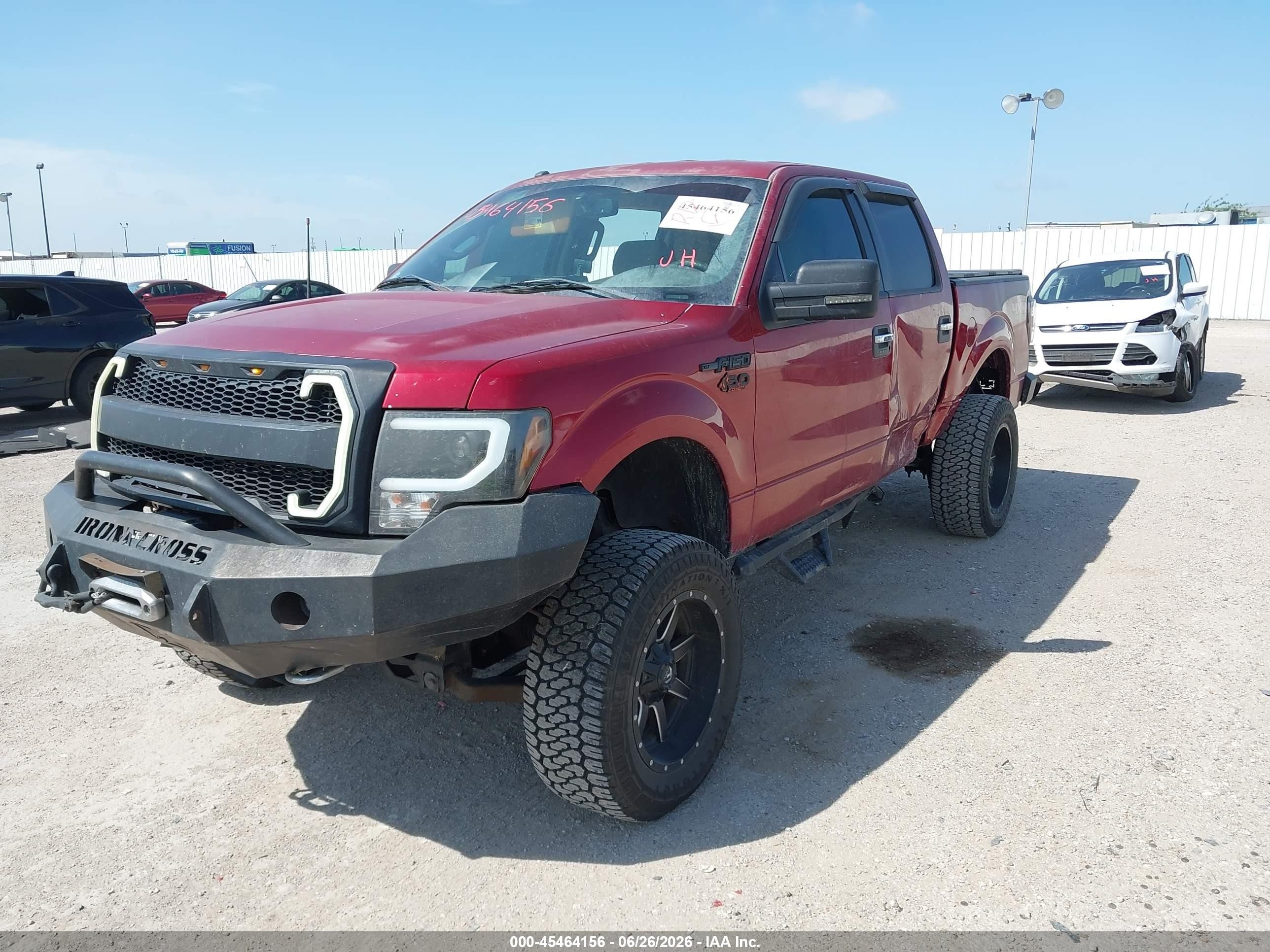 2014 Ford F-150 Xlt Maroon vin: 1FTFW1EF7EKG46255