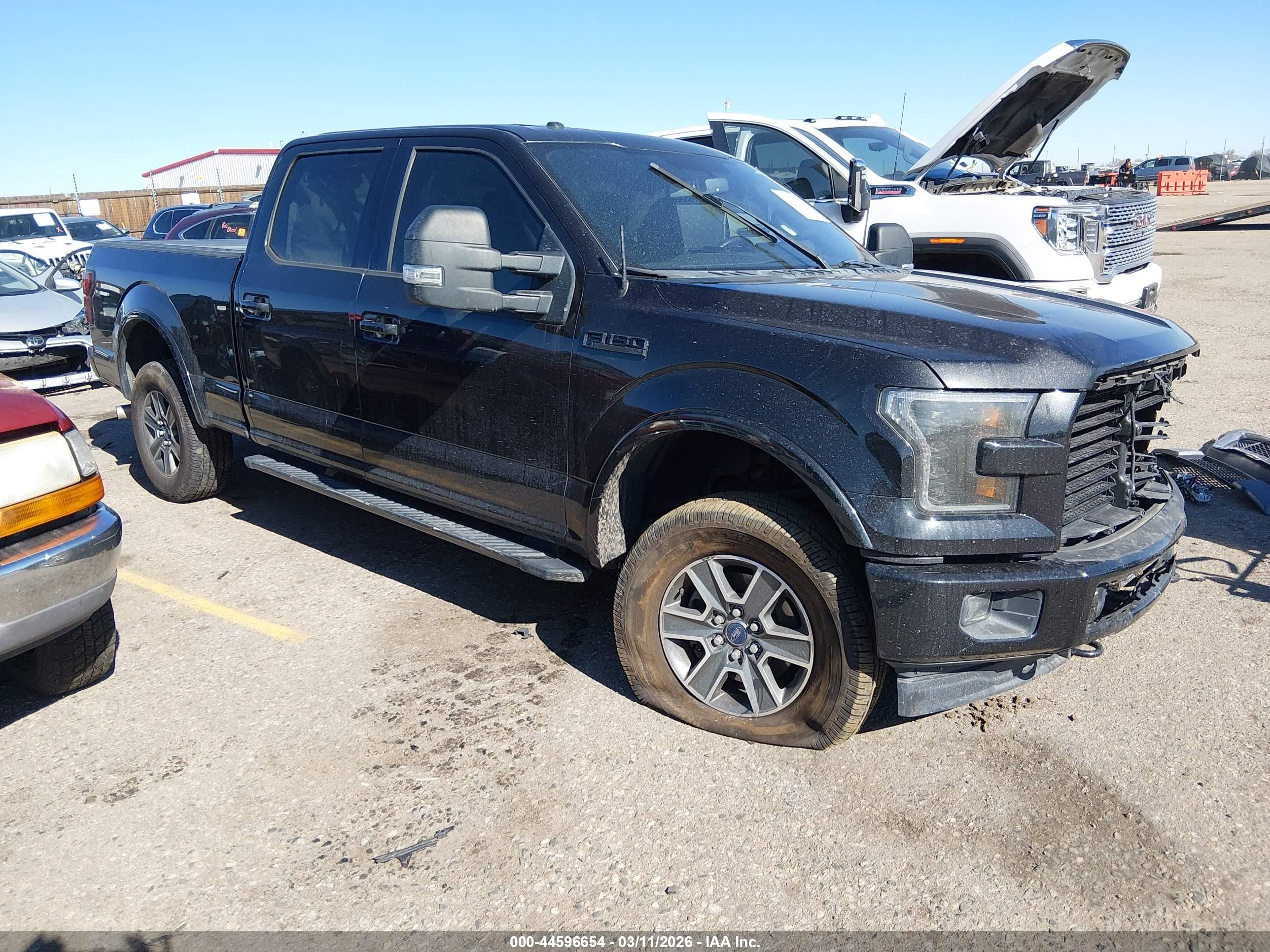 2015 Ford F-150 Xlt Black vin: 1FTFW1EF7FKE93264