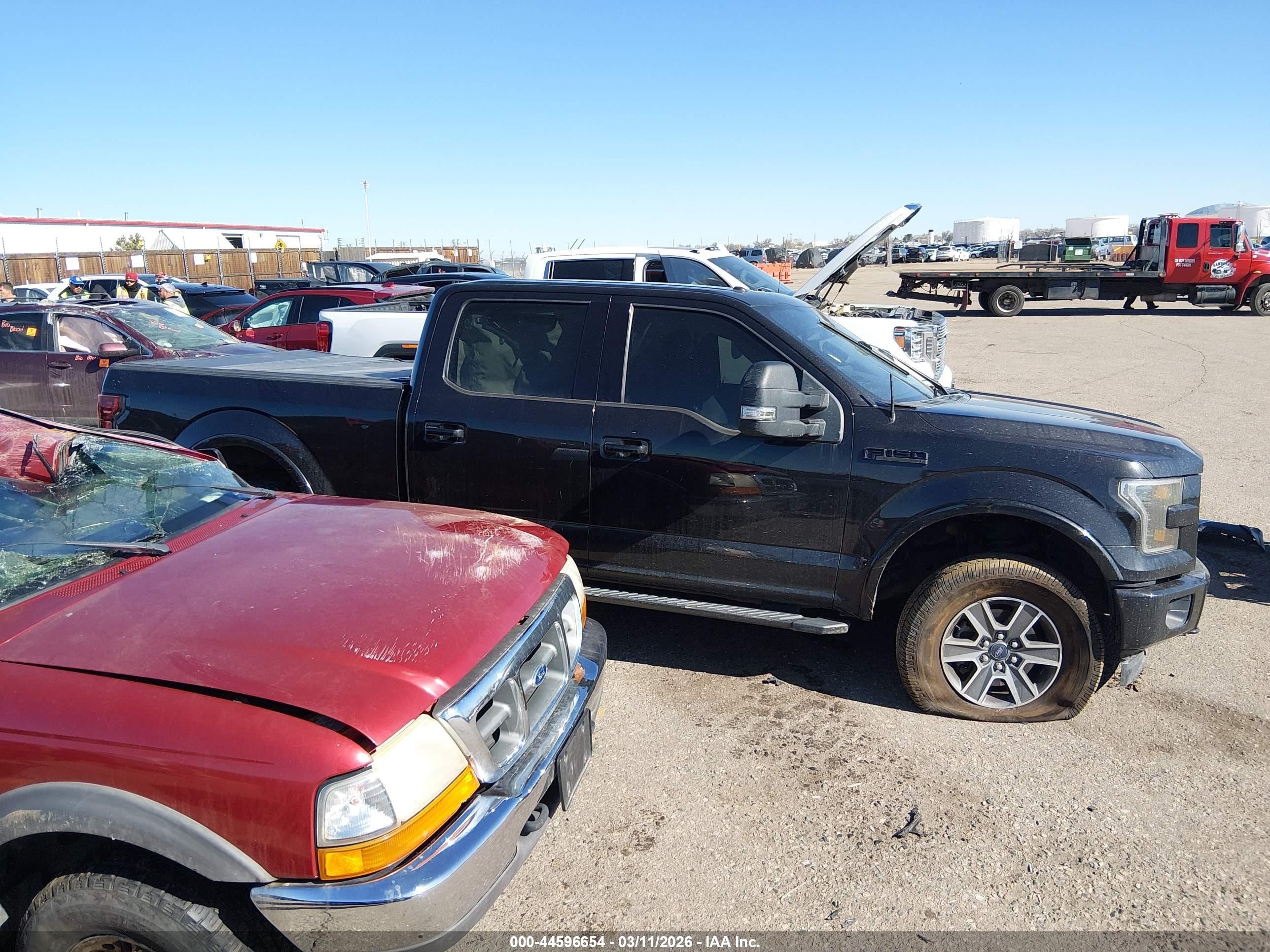 2015 Ford F-150 Xlt Black vin: 1FTFW1EF7FKE93264