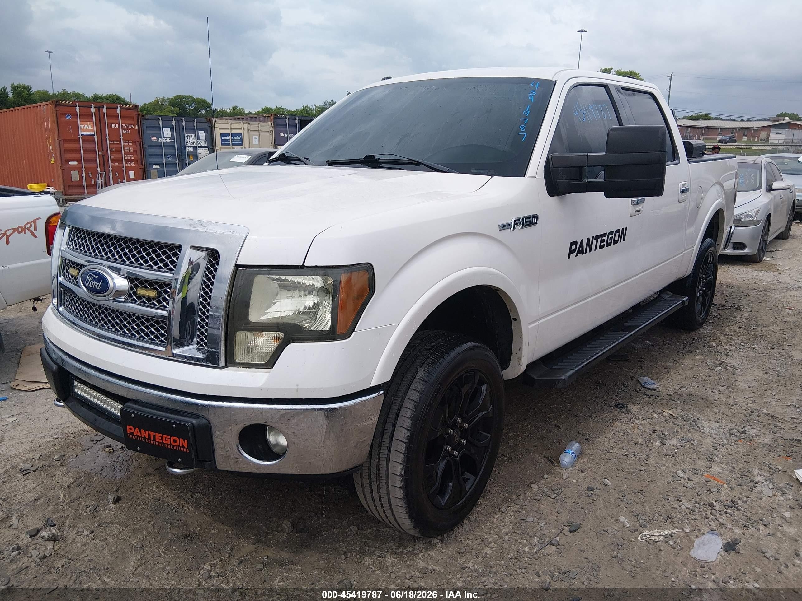 2011 Ford F-150 Lariat White vin: 1FTFW1EF8BFA38197