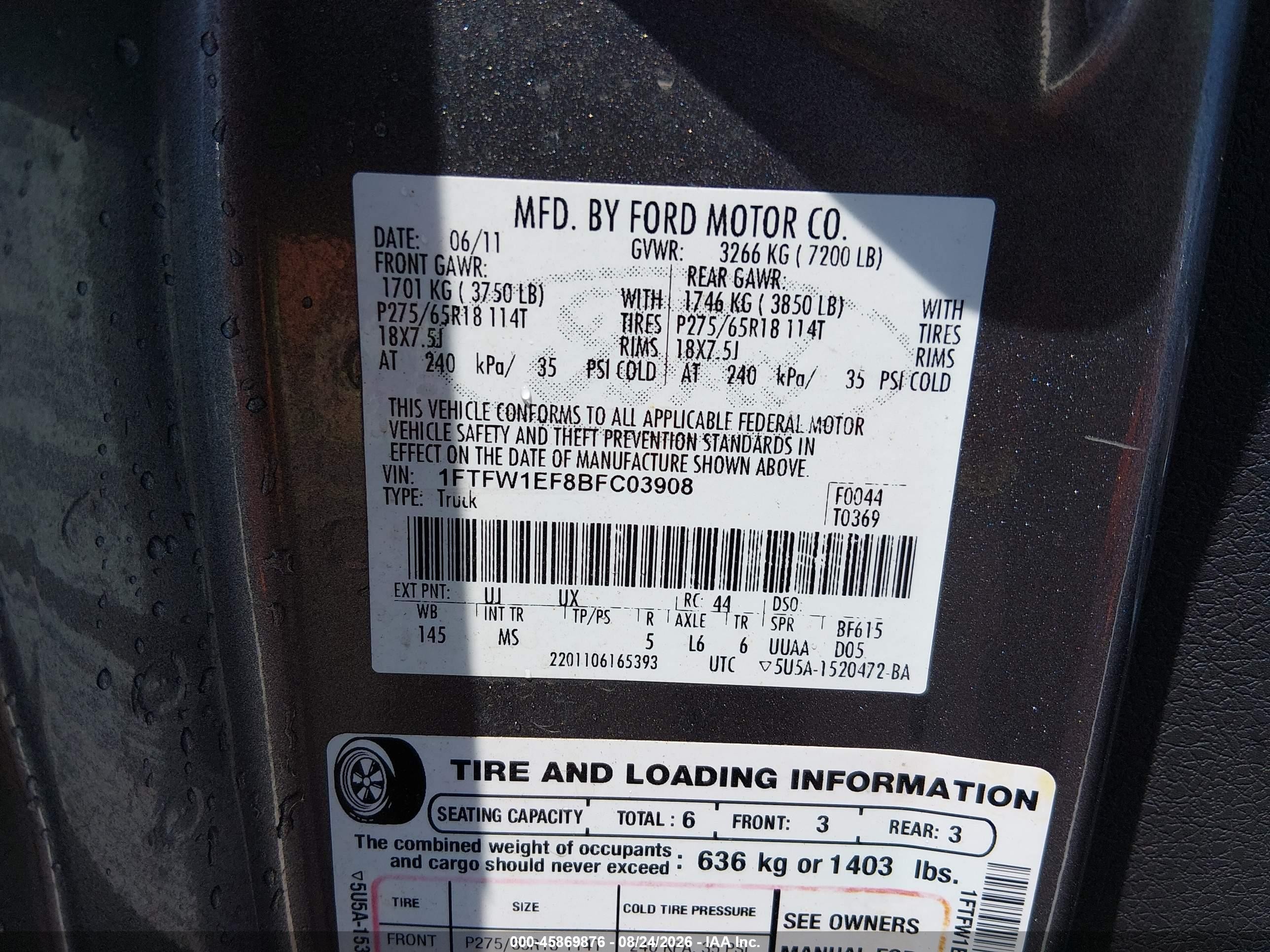 2011 Ford F-150 Xlt Silver vin: 1FTFW1EF8BFC03908