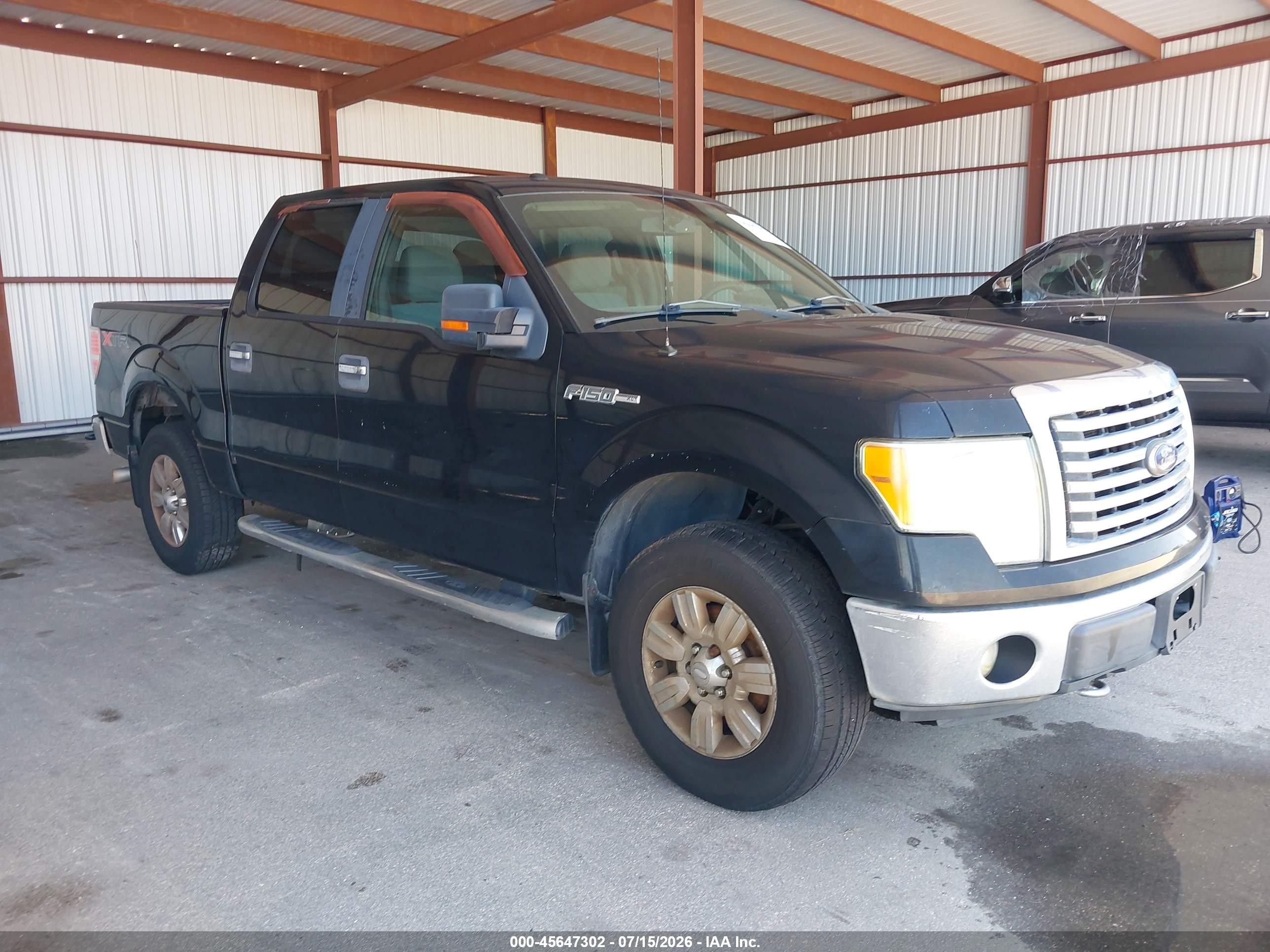 2011 Ford F-150 Xlt Black vin: 1FTFW1EF8BFC53563