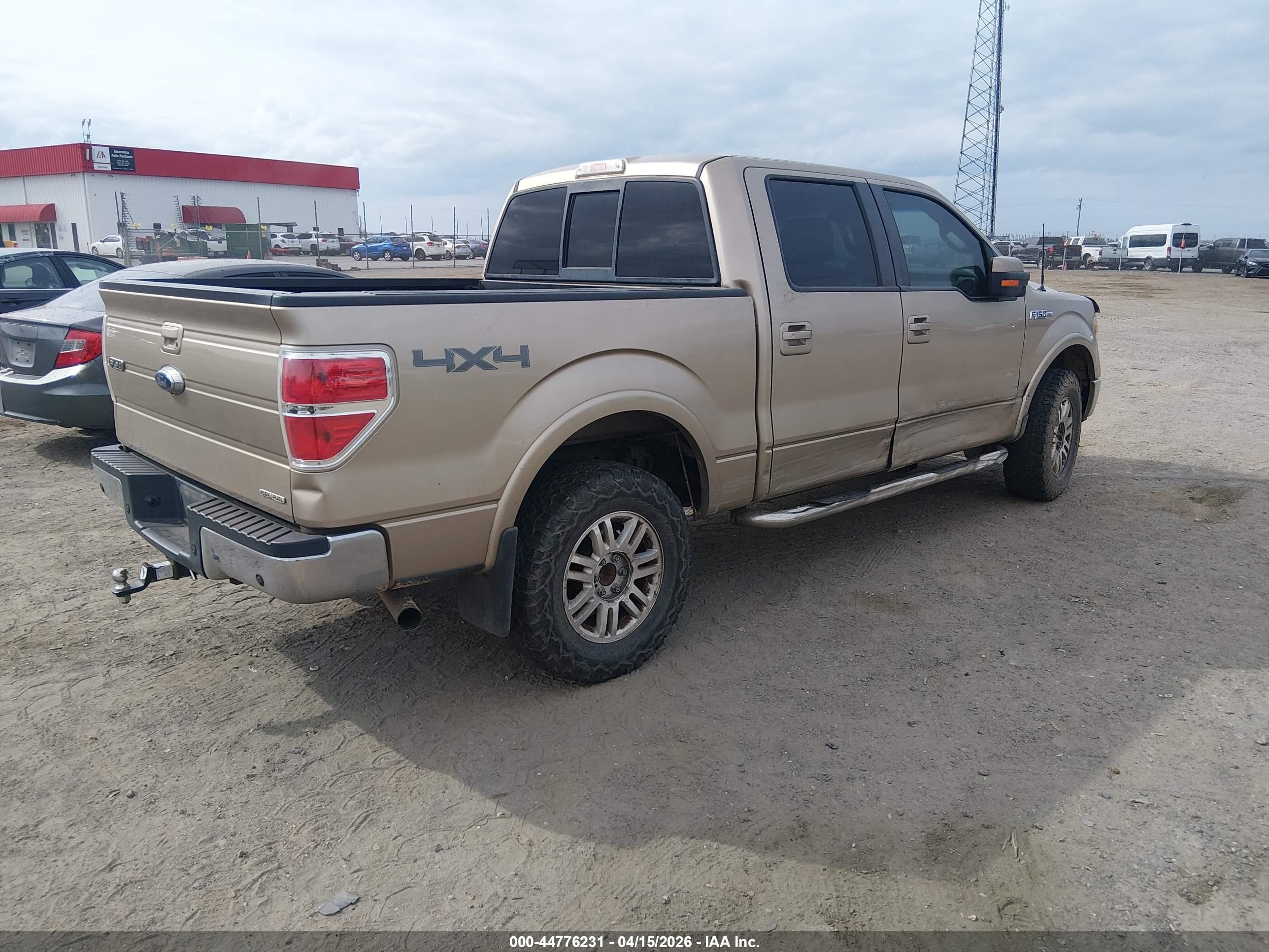 2011 Ford F-150 Lariat Beige vin: 1FTFW1EF8BFC59749