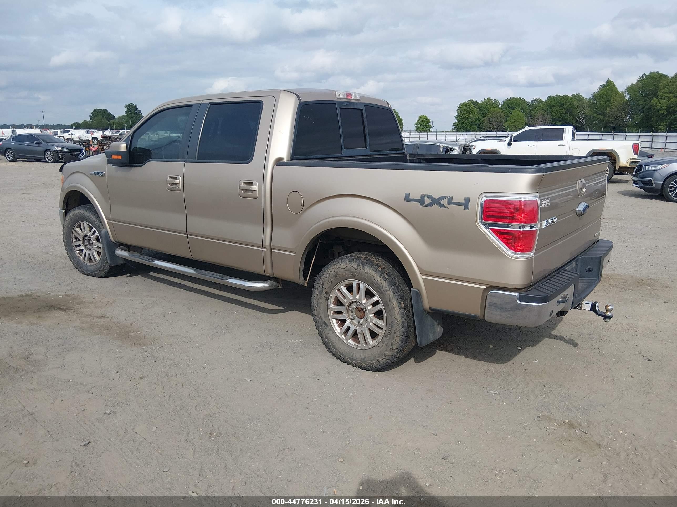 2011 Ford F-150 Lariat Beige vin: 1FTFW1EF8BFC59749