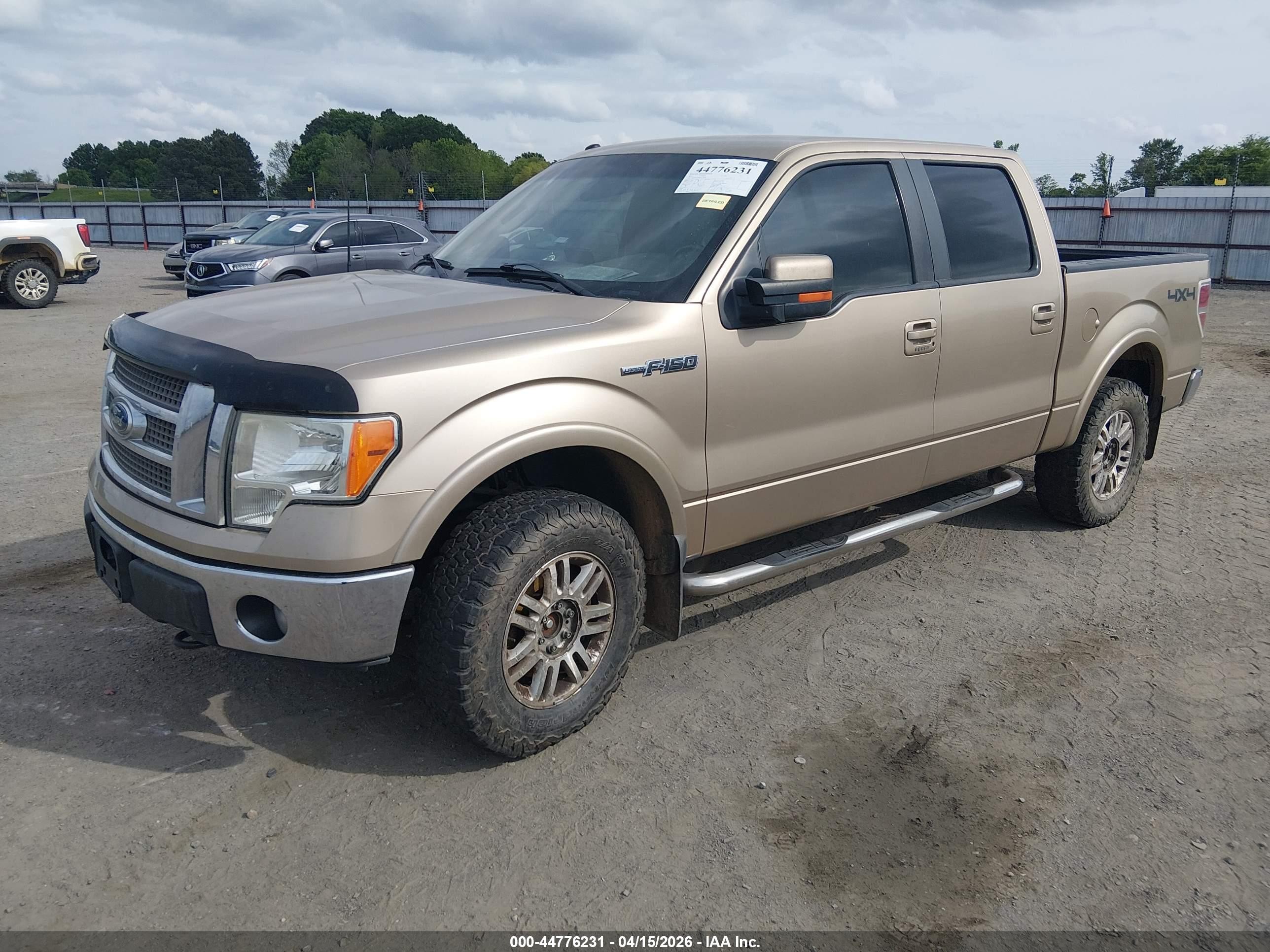 2011 Ford F-150 Lariat Beige vin: 1FTFW1EF8BFC59749