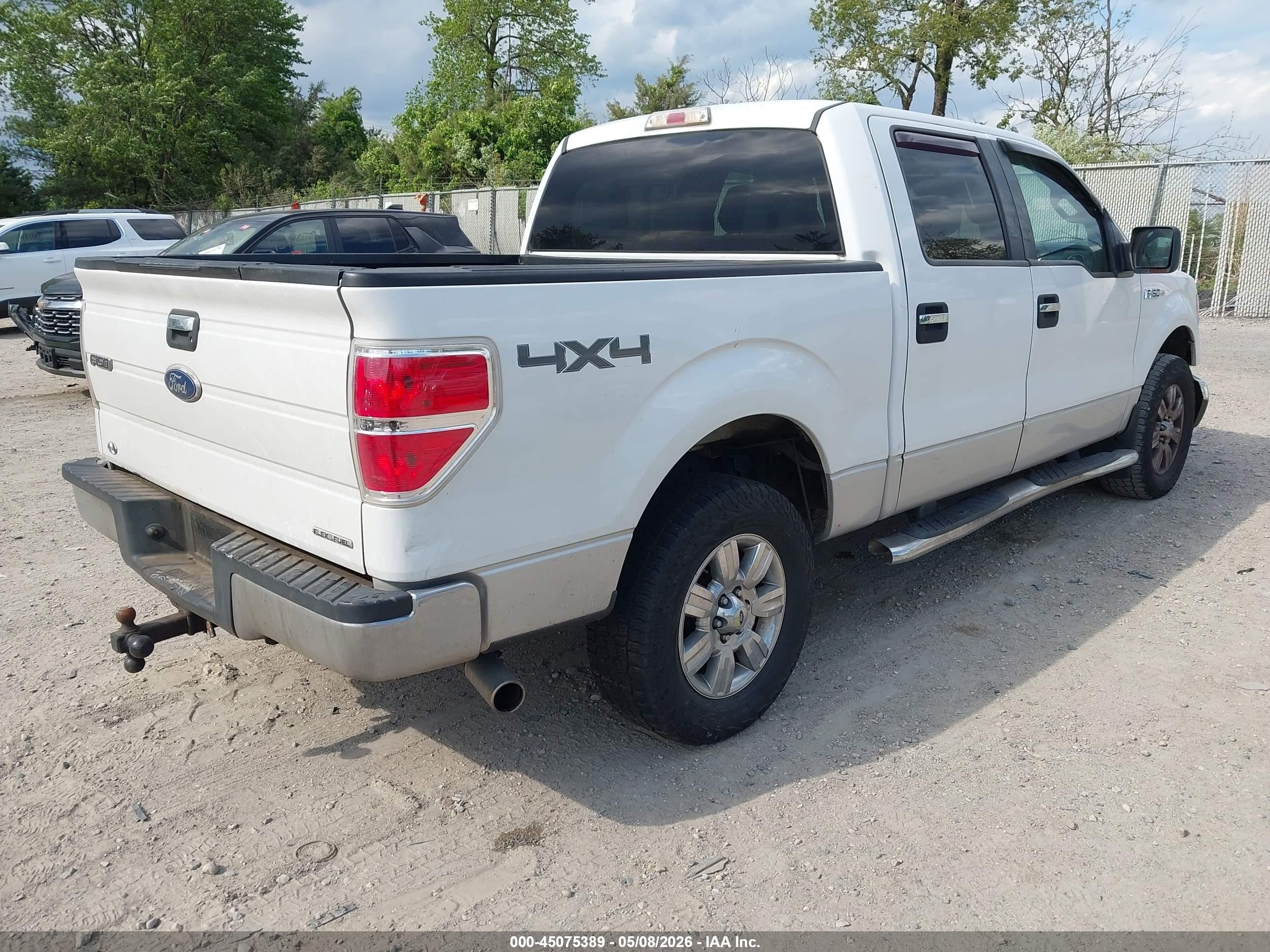 2012 Ford F-150 Xlt White vin: 1FTFW1EF8CFB11554