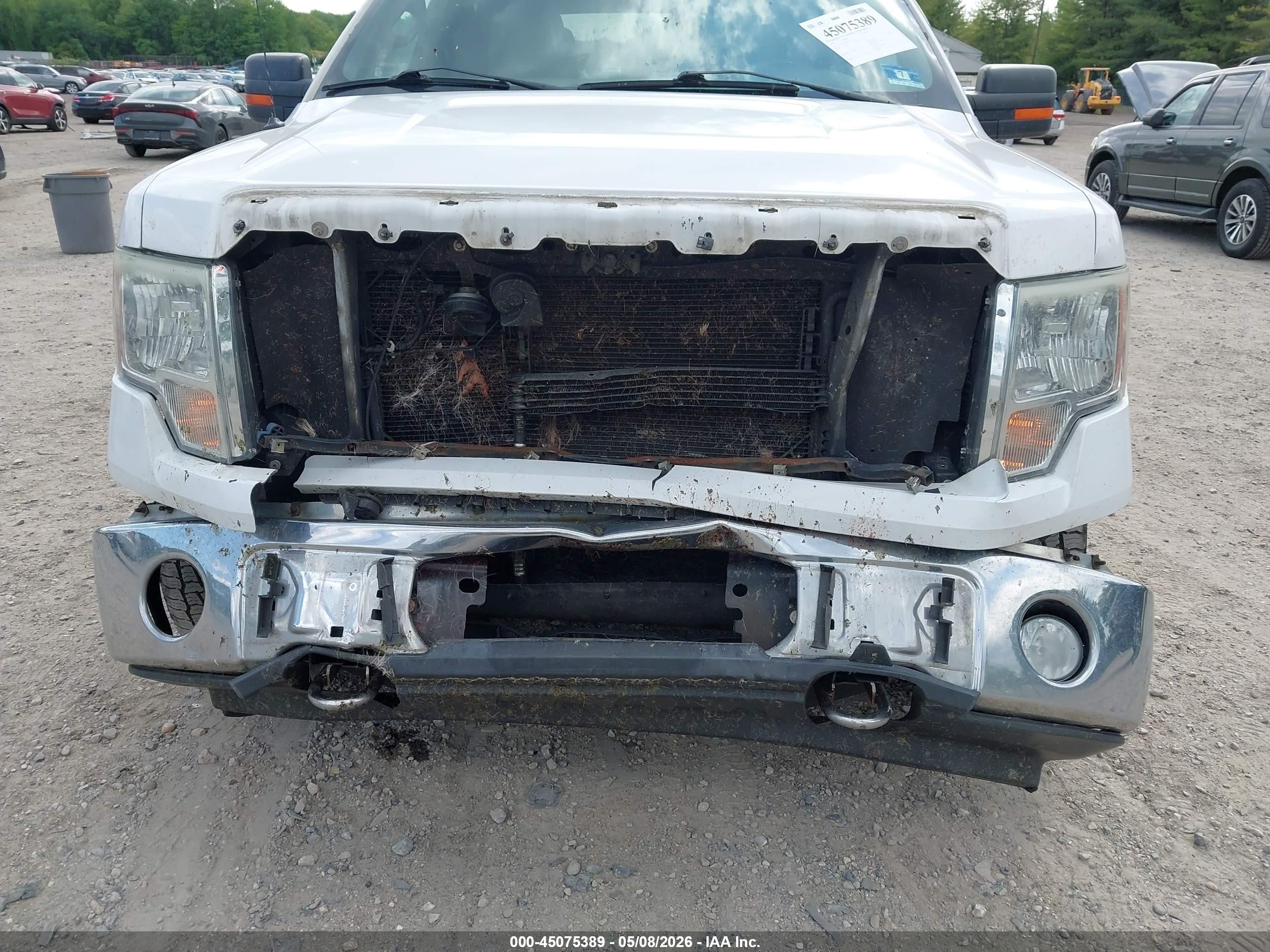 2012 Ford F-150 Xlt White vin: 1FTFW1EF8CFB11554