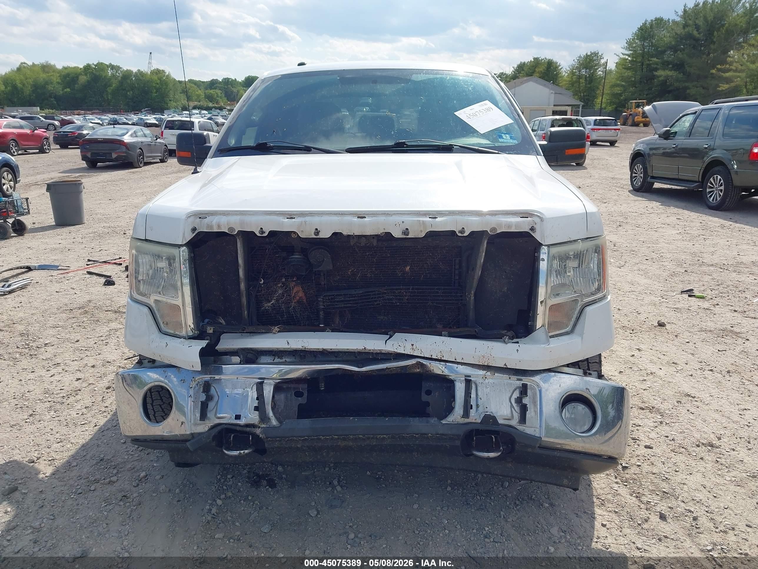 2012 Ford F-150 Xlt White vin: 1FTFW1EF8CFB11554