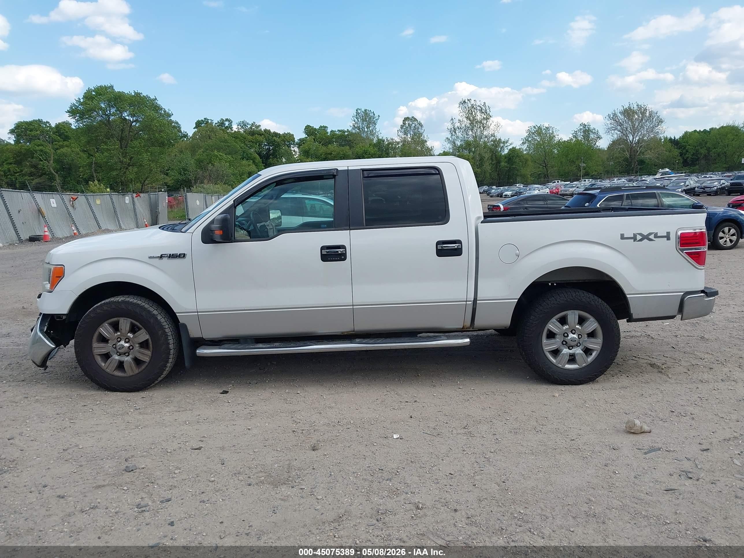 2012 Ford F-150 Xlt White vin: 1FTFW1EF8CFB11554