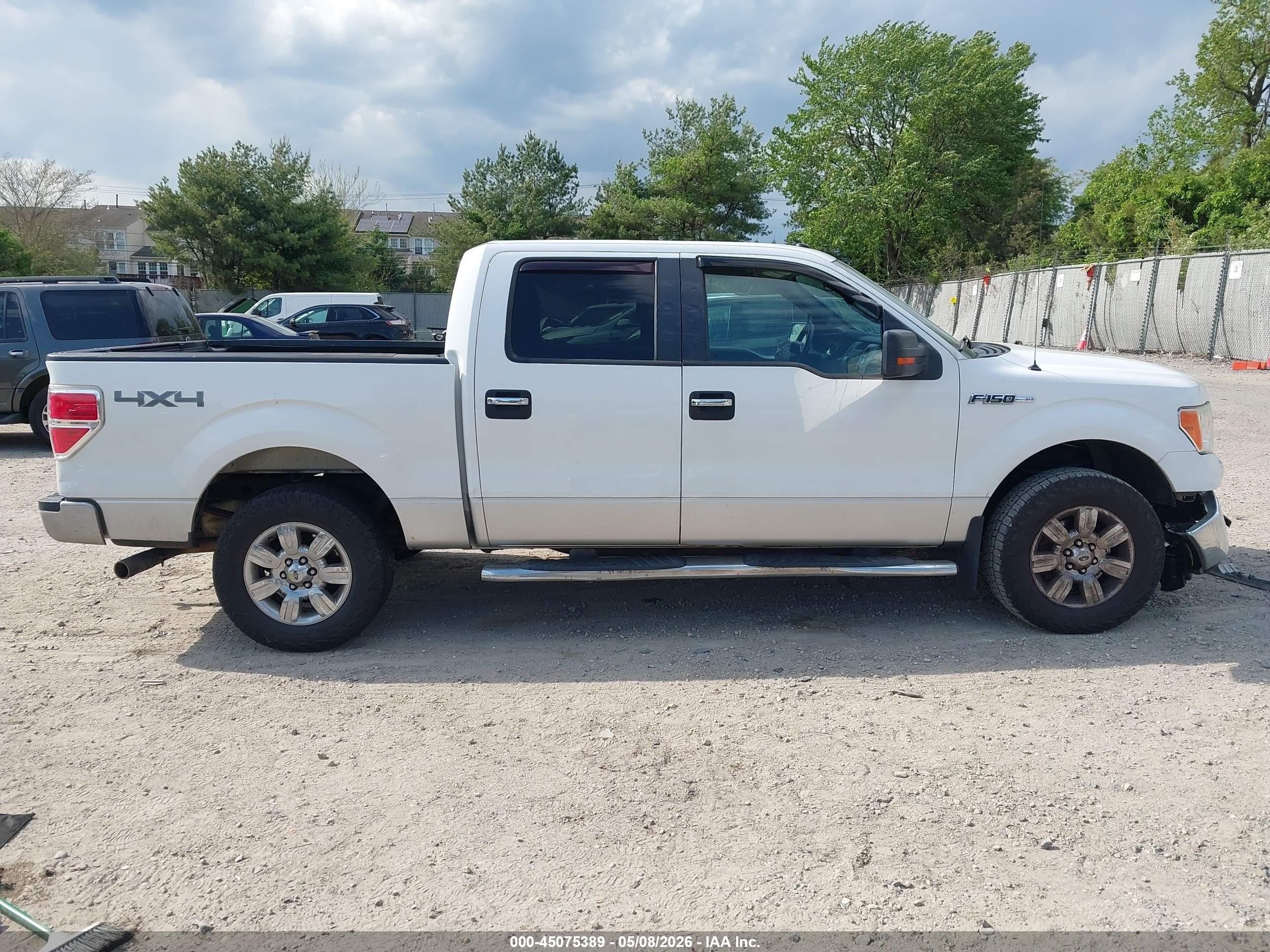 2012 Ford F-150 Xlt White vin: 1FTFW1EF8CFB11554