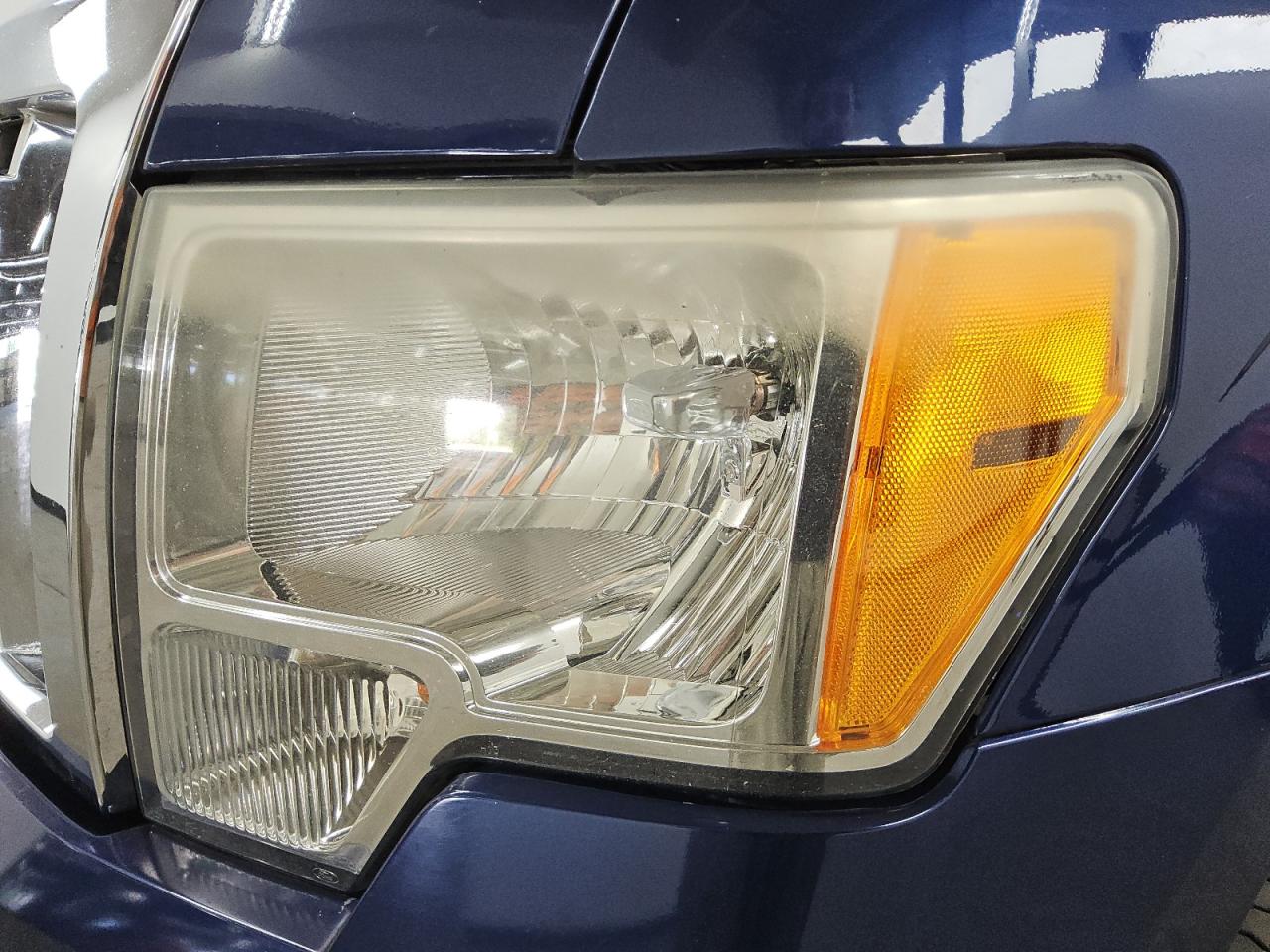 2012 Ford F150 Supercrew Blue vin: 1FTFW1EF8CFB75111 Damage: Left Head Lamp, Faded, Repair Required