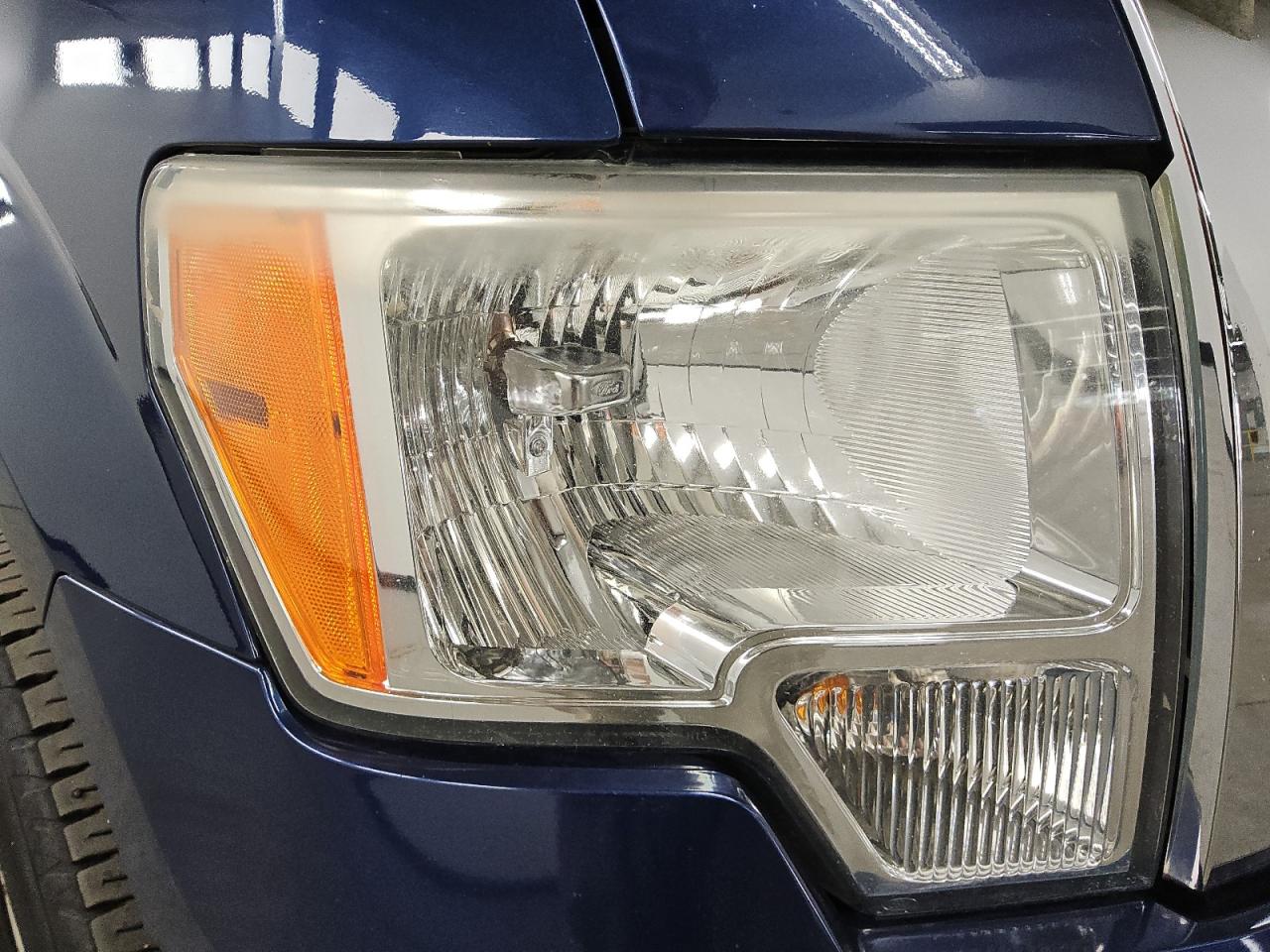 2012 Ford F150 Supercrew Blue vin: 1FTFW1EF8CFB75111 Damage: Right Head Lamp, Faded, Repair Required