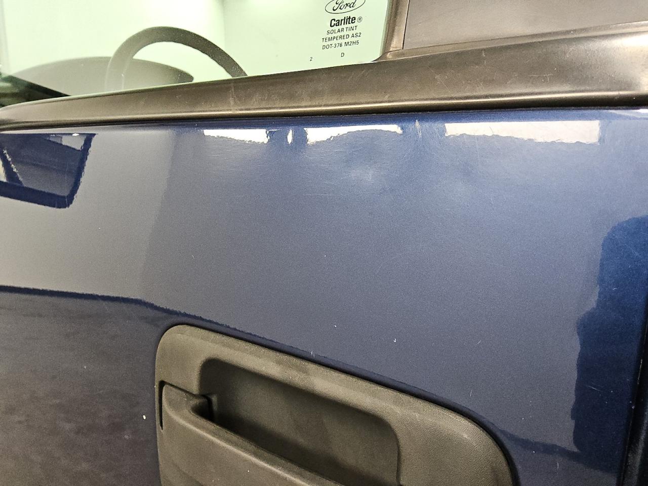 2012 Ford F150 Supercrew Blue vin: 1FTFW1EF8CFB75111 Damage: Left Front Door, Dent(S) W/ Paint Dmg, 3 To 4 Inches