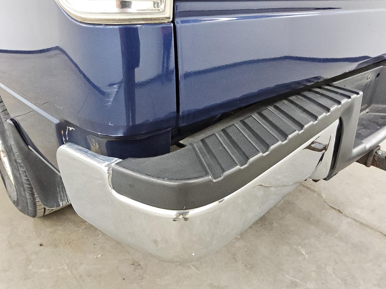 2012 Ford F150 Supercrew Blue vin: 1FTFW1EF8CFB75111 Damage: Rear Metal Bumper Chrome, Broken, Replacement Required