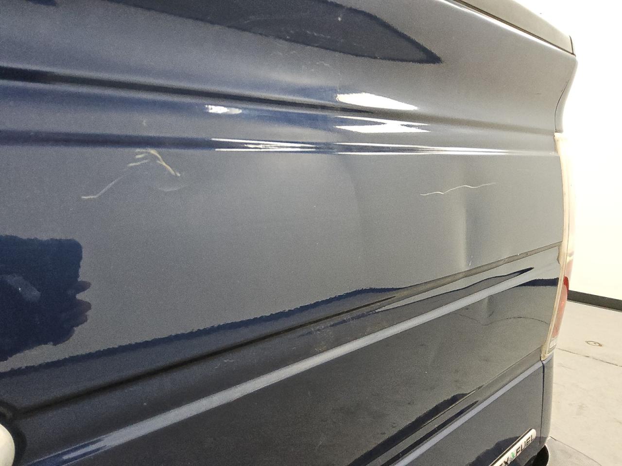 2012 Ford F150 Supercrew Blue vin: 1FTFW1EF8CFB75111 Damage: Tailgate, Dent(S) W/ Paint Dmg, 7 To 8 Inches