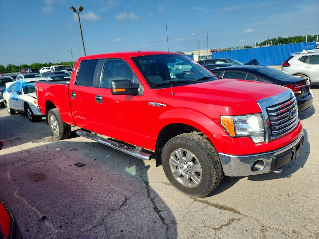 2012 Ford F150 Supercrew Red vin: 1FTFW1EF8CFC90999