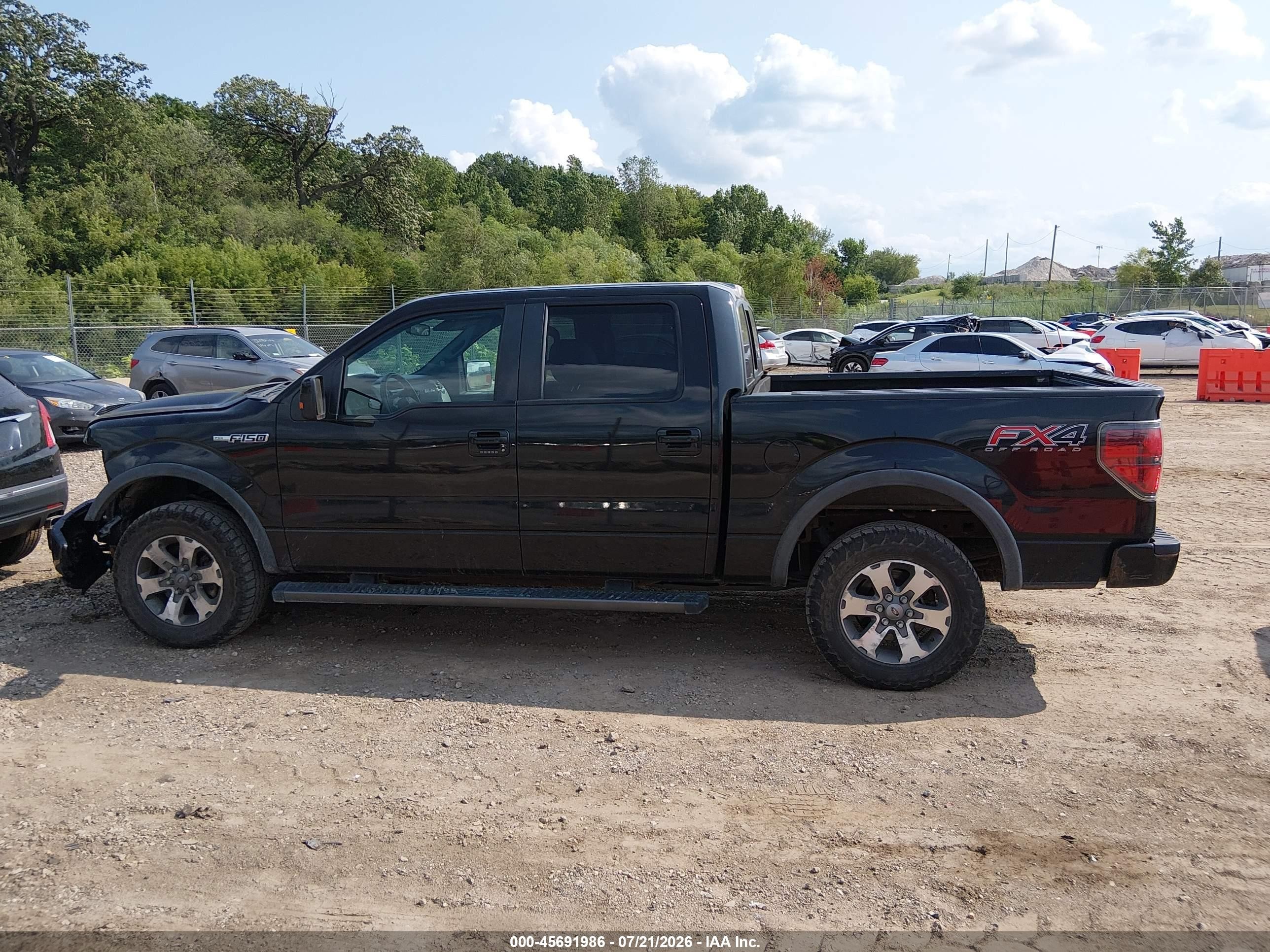 2012 Ford F-150 Fx4/king Ranch/lariat/platinum/xl/xlt Black vin: 1FTFW1EF8CKE03471