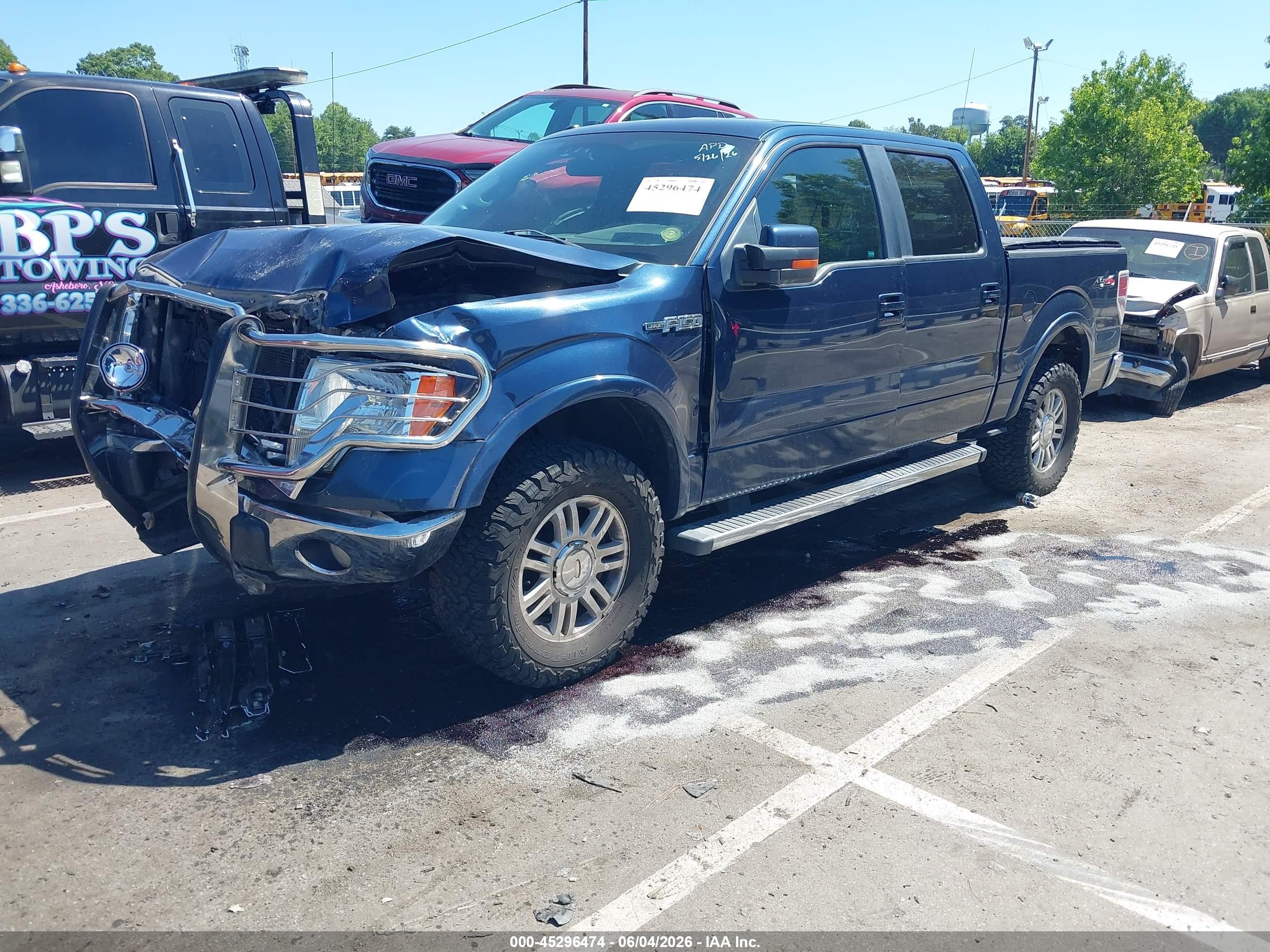 2013 Ford F-150 Lariat Blue vin: 1FTFW1EF8DFA20964