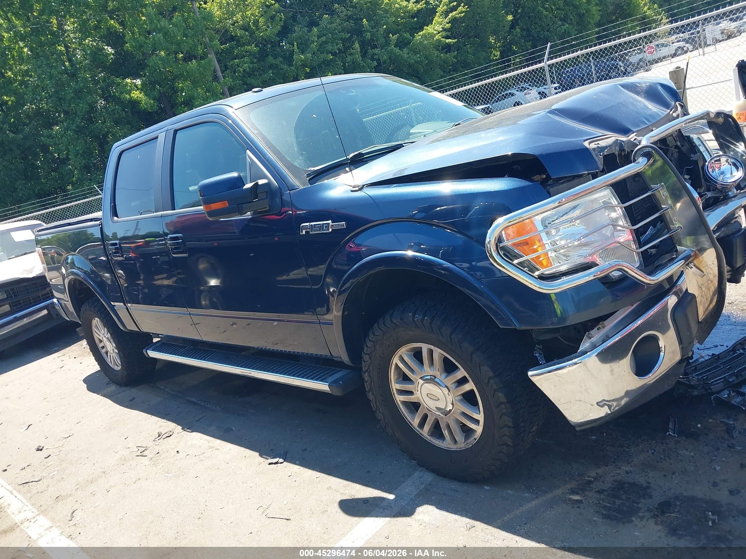2013 Ford F-150 Lariat Blue vin: 1FTFW1EF8DFA20964