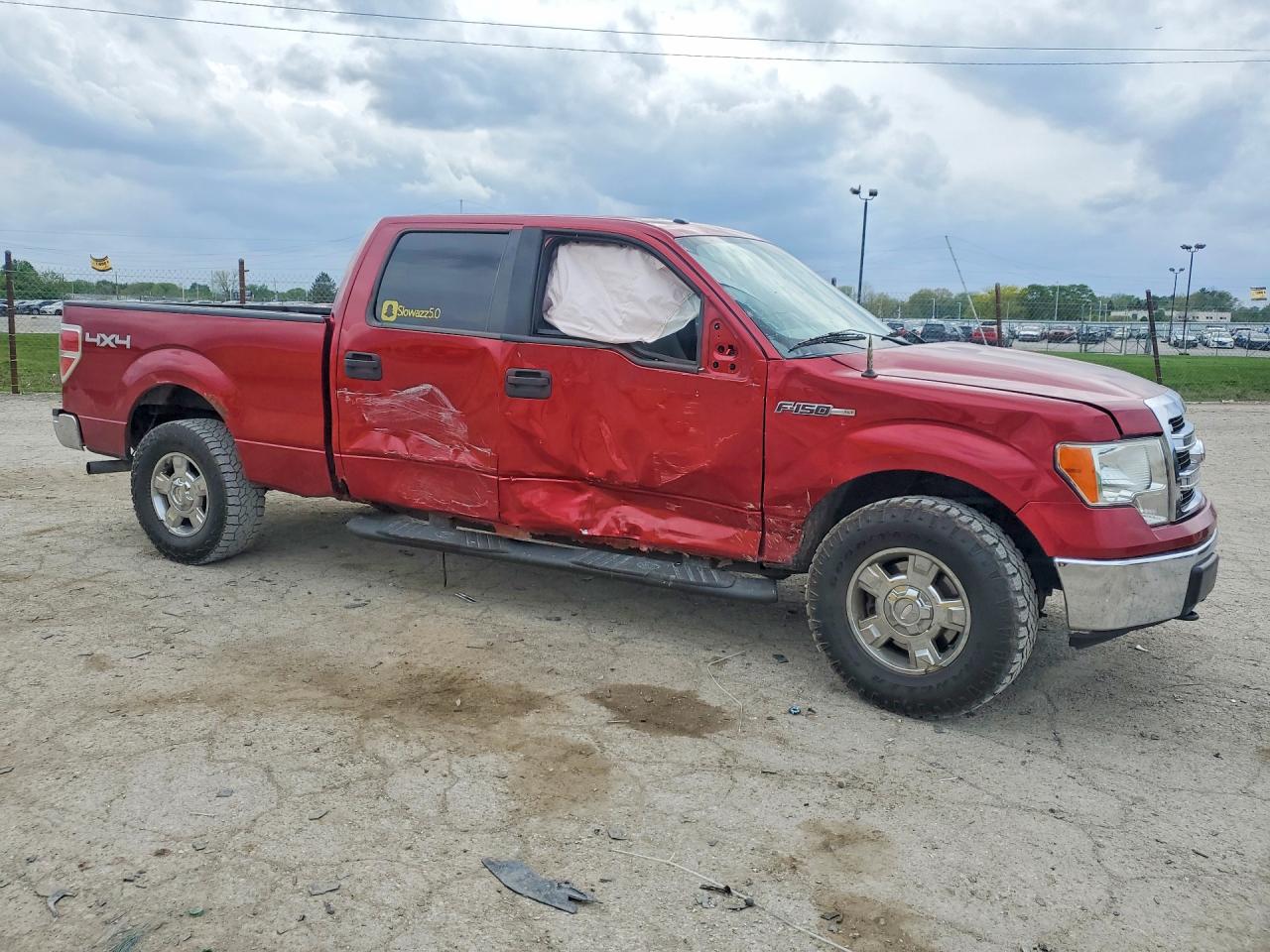 2013 Ford F150 Supercrew Red vin: 1FTFW1EF8DFB55748