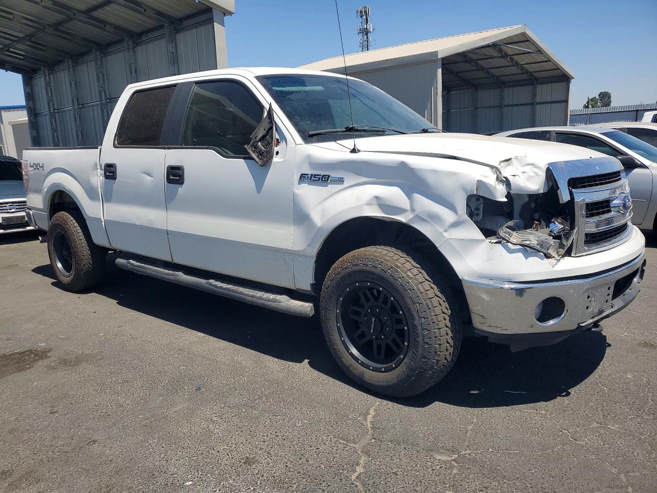 2013 Ford F150 Supercrew White vin: 1FTFW1EF8DFB61033
