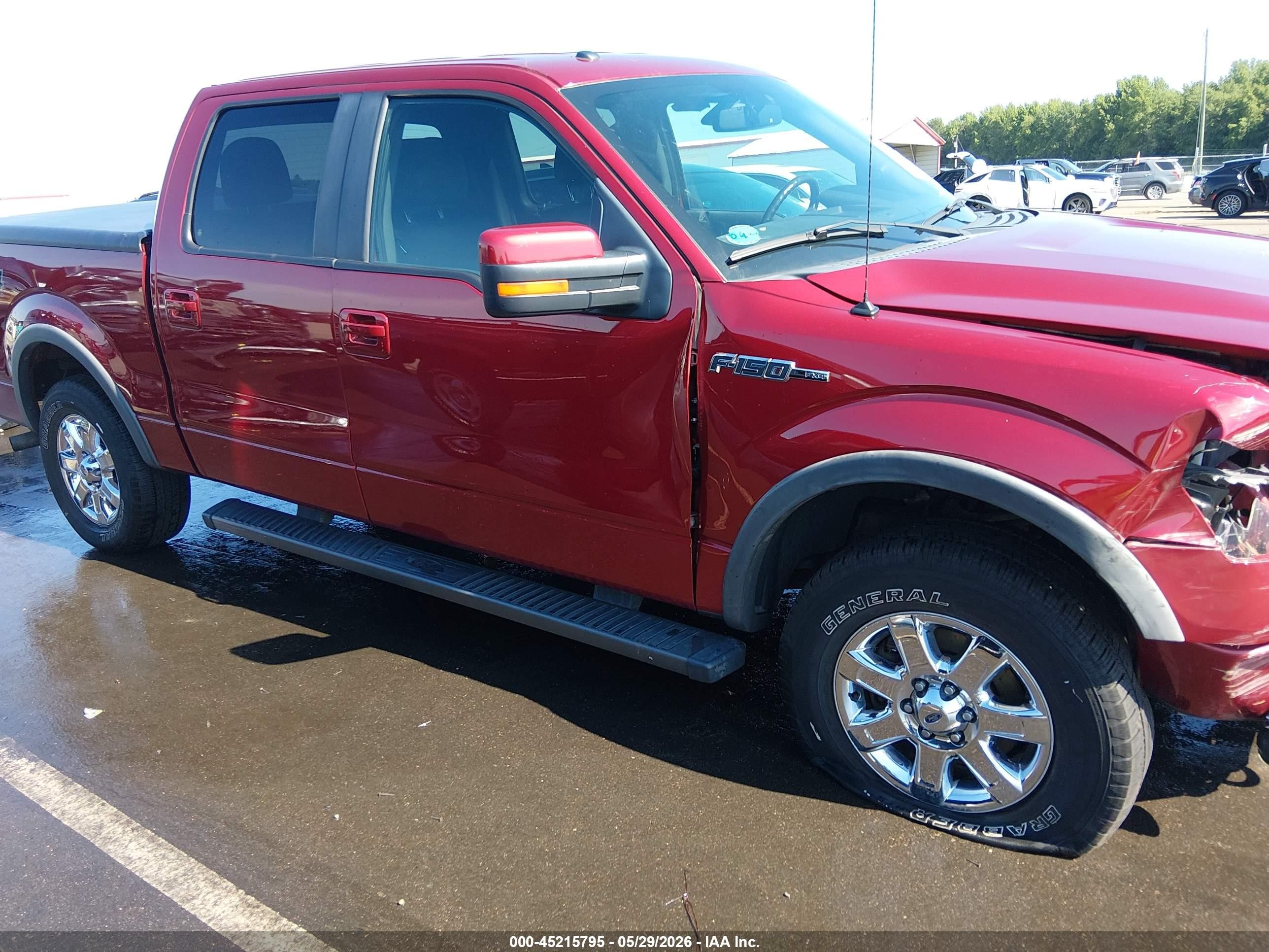 2013 Ford F-150 Fx4 Red vin: 1FTFW1EF8DFC84475