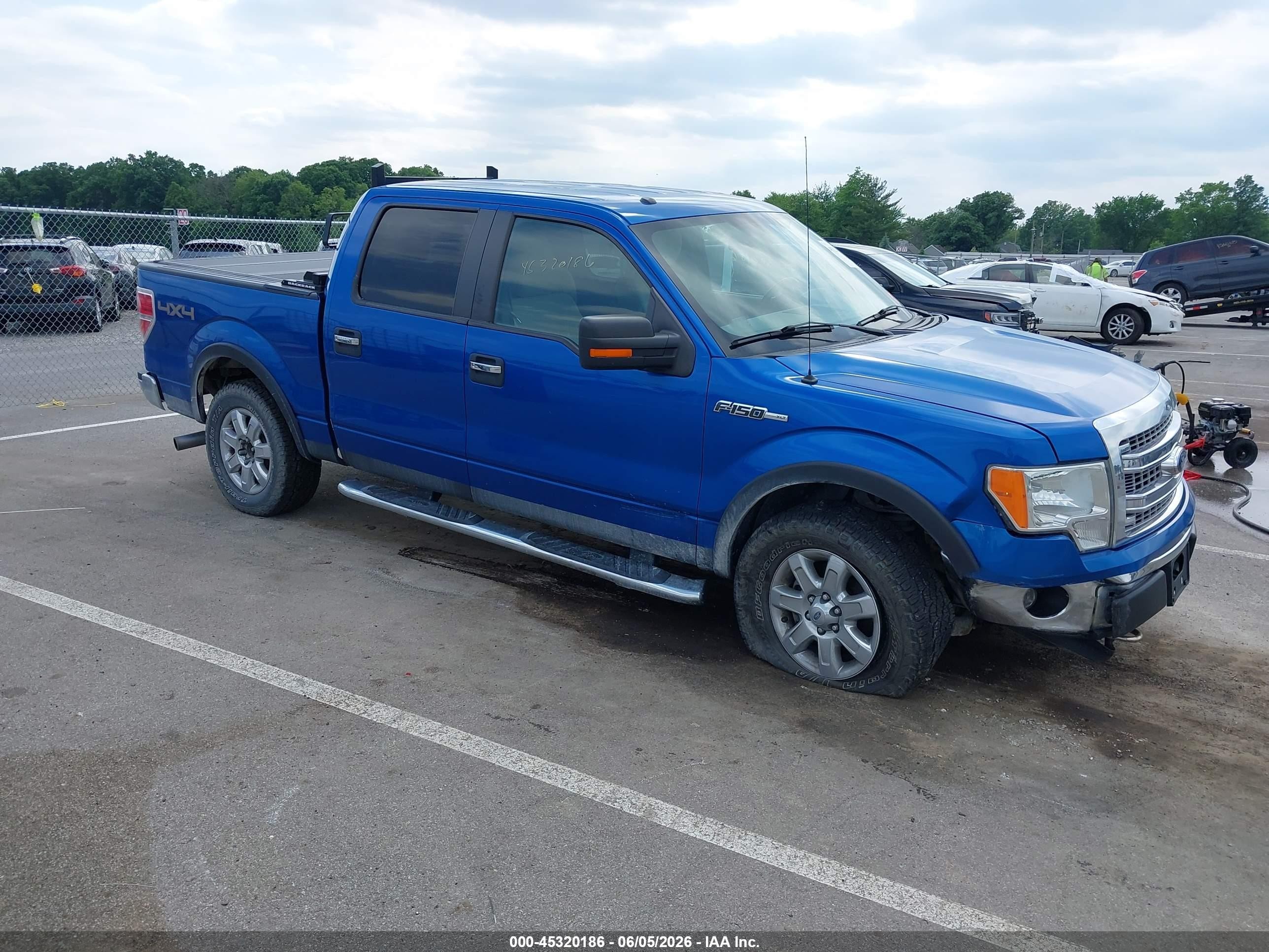 2013 Ford F-150 Xlt Blue vin: 1FTFW1EF8DFC91460