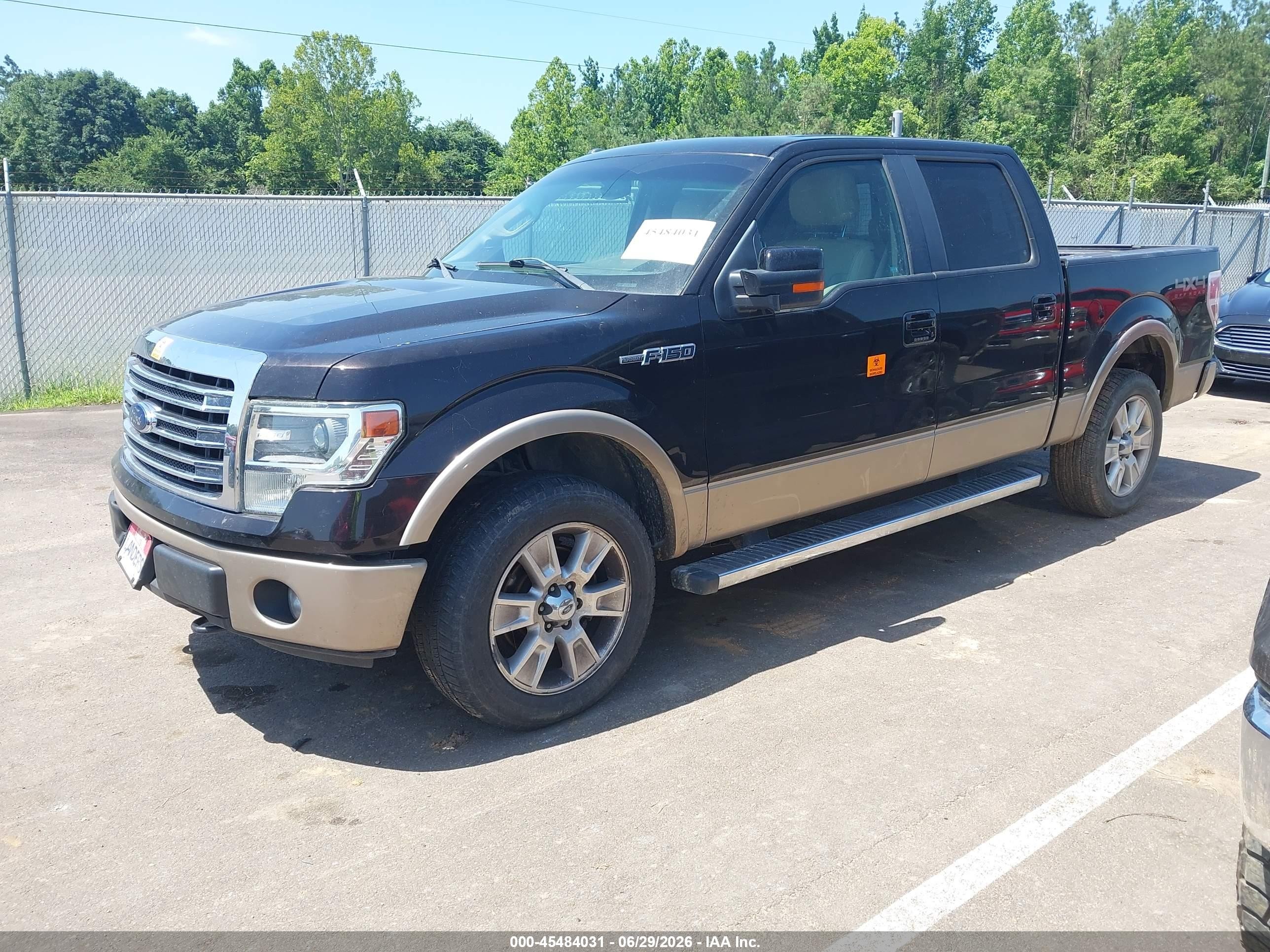 2013 Ford F-150 Fx4/king Ranch/lariat/platinum/xl/xlt Black vin: 1FTFW1EF8DFD37837
