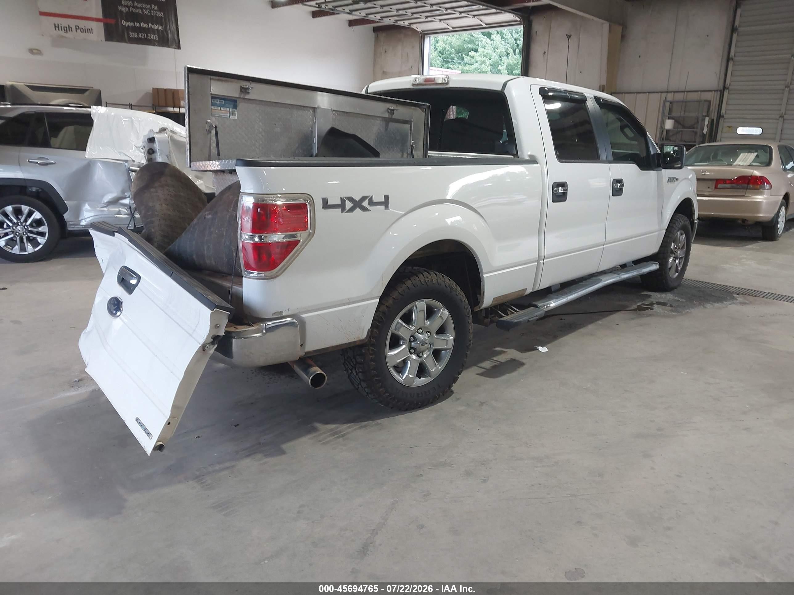 2013 Ford F-150 Xlt White vin: 1FTFW1EF8DFD91655