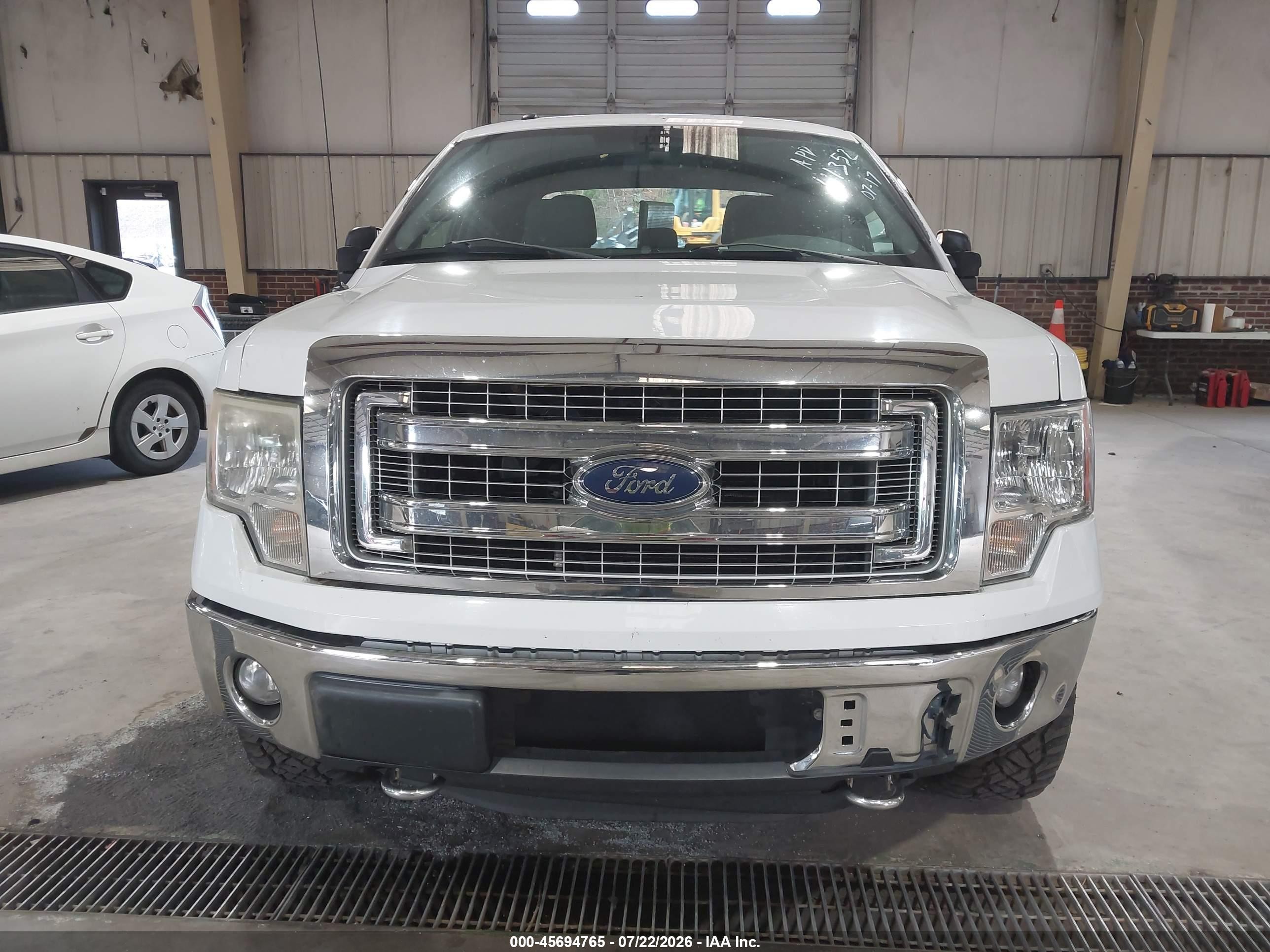 2013 Ford F-150 Xlt White vin: 1FTFW1EF8DFD91655