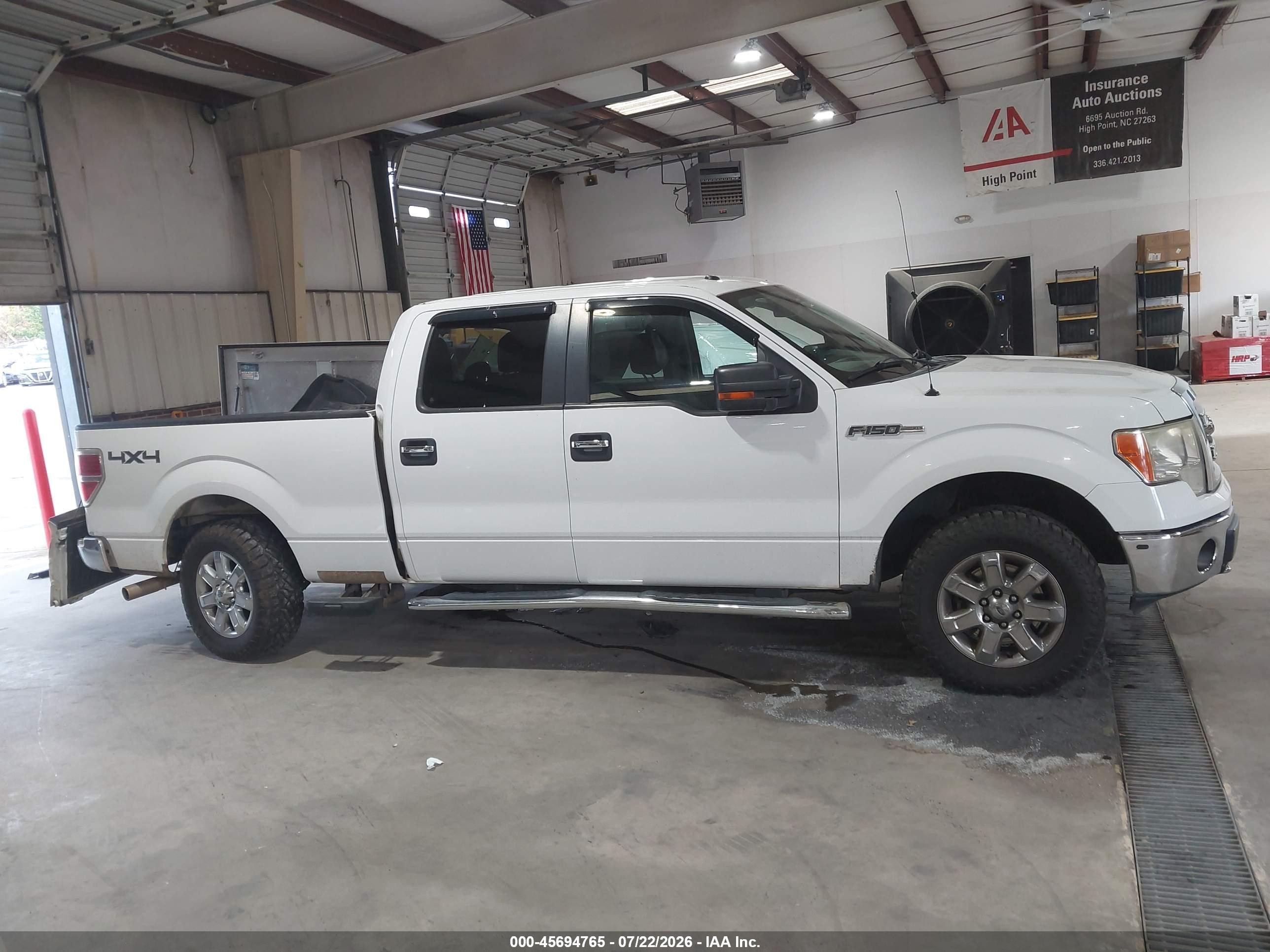2013 Ford F-150 Xlt White vin: 1FTFW1EF8DFD91655