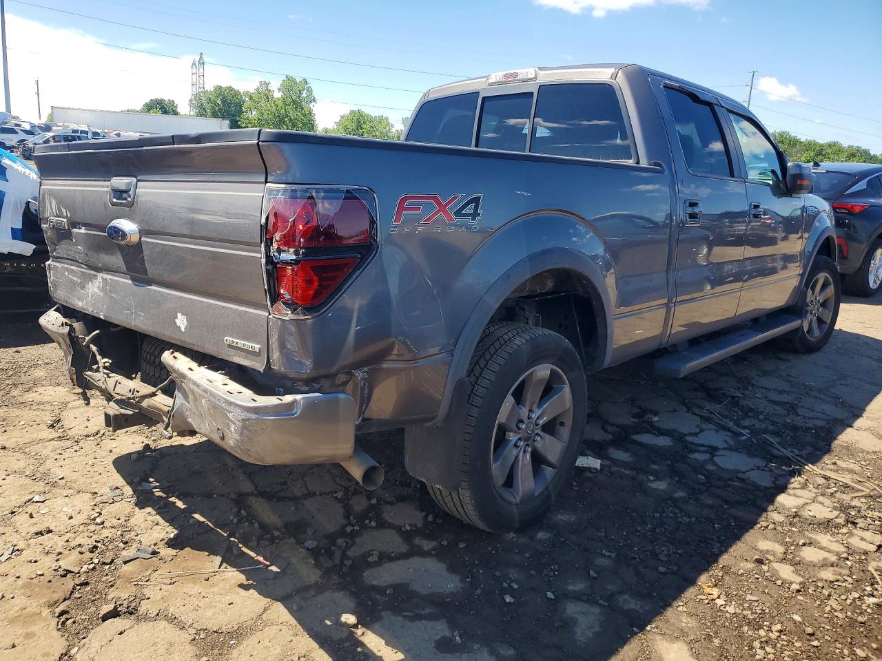 2013 Ford F150 Supercrew Gray vin: 1FTFW1EF8DKE36746