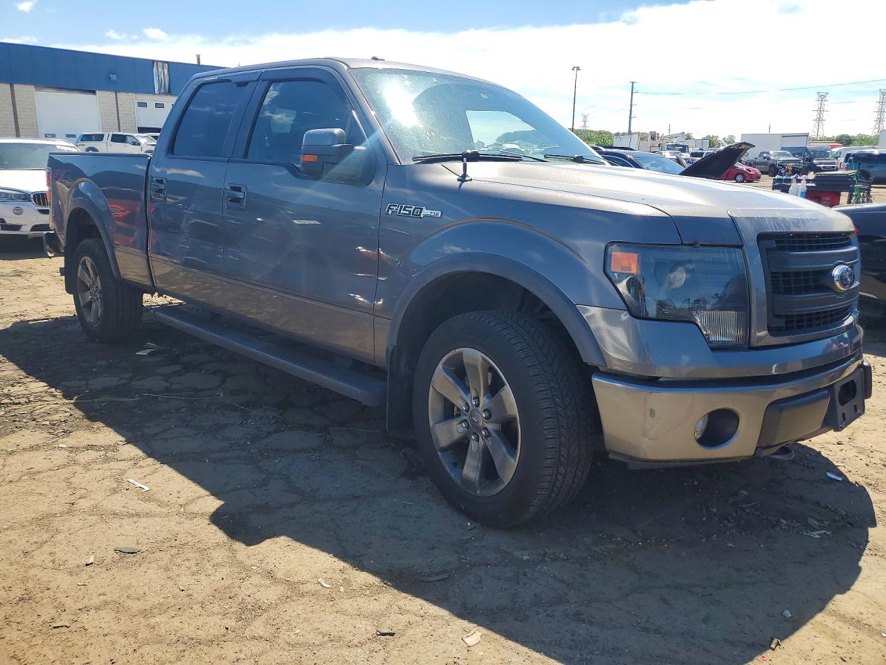 2013 Ford F150 Supercrew Gray vin: 1FTFW1EF8DKE36746