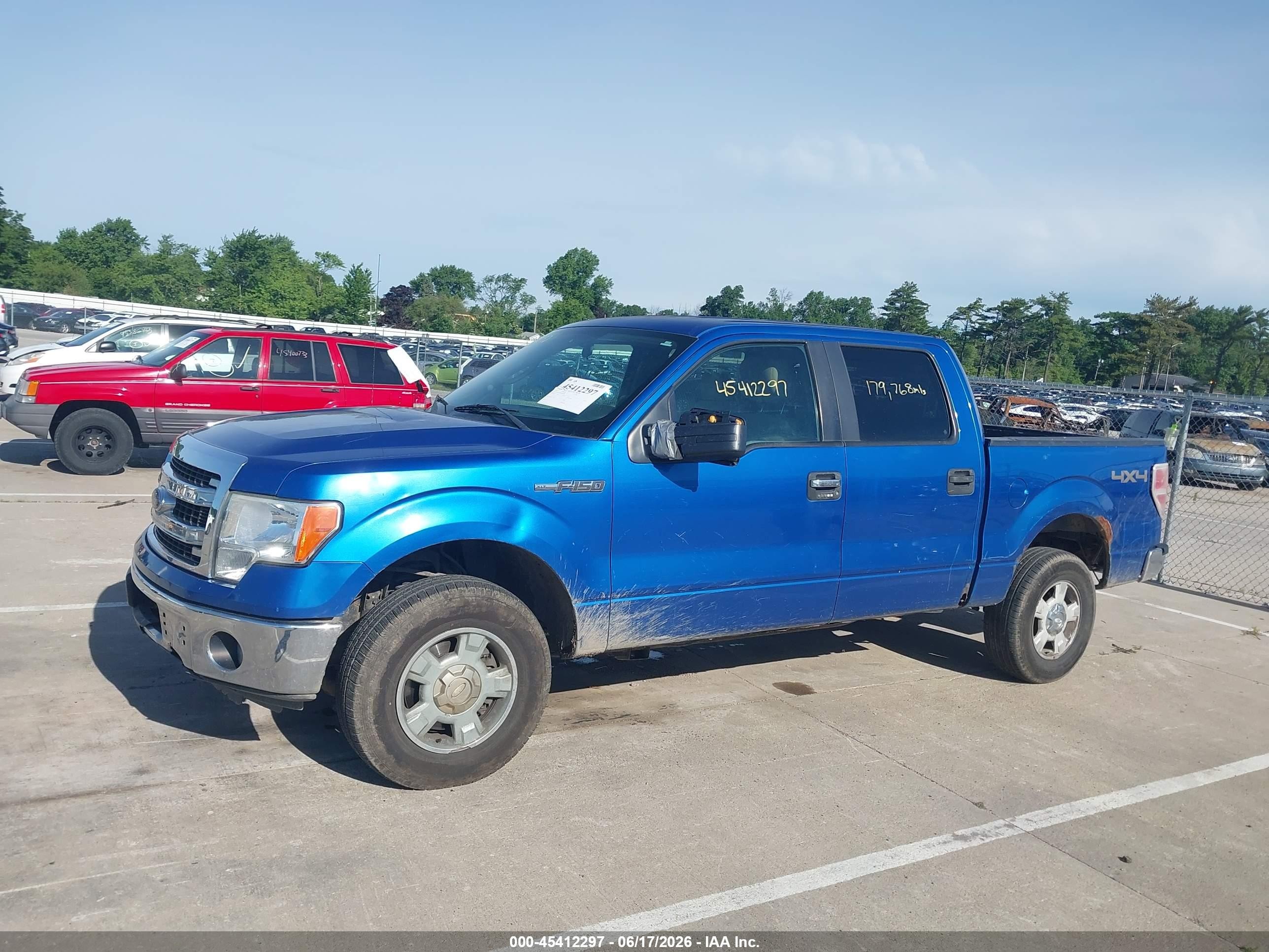 2013 Ford F-150 Fx4/king Ranch/lariat/platinum/xl/xlt Blue vin: 1FTFW1EF8DKE94260