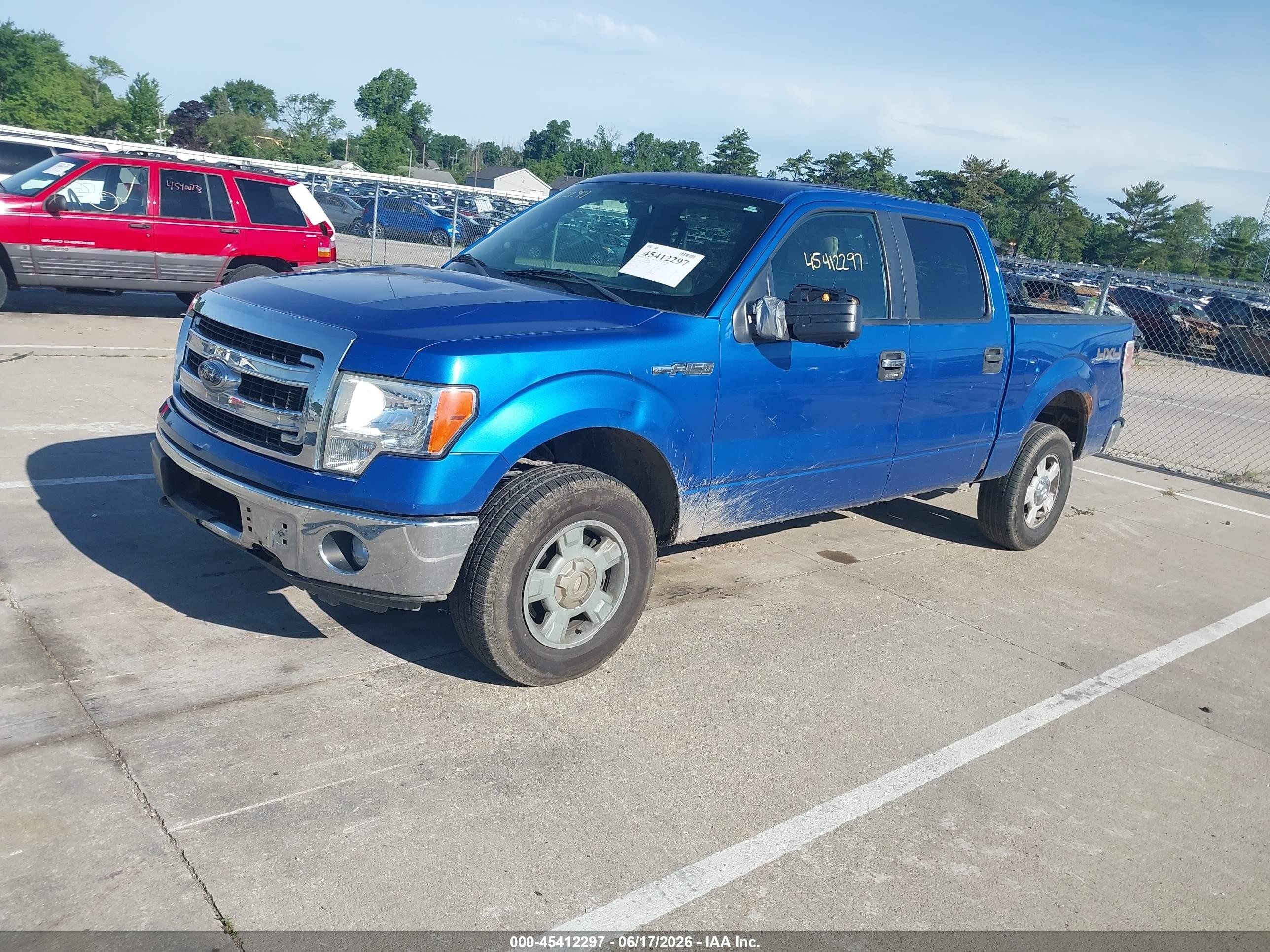 2013 Ford F-150 Fx4/king Ranch/lariat/platinum/xl/xlt Blue vin: 1FTFW1EF8DKE94260