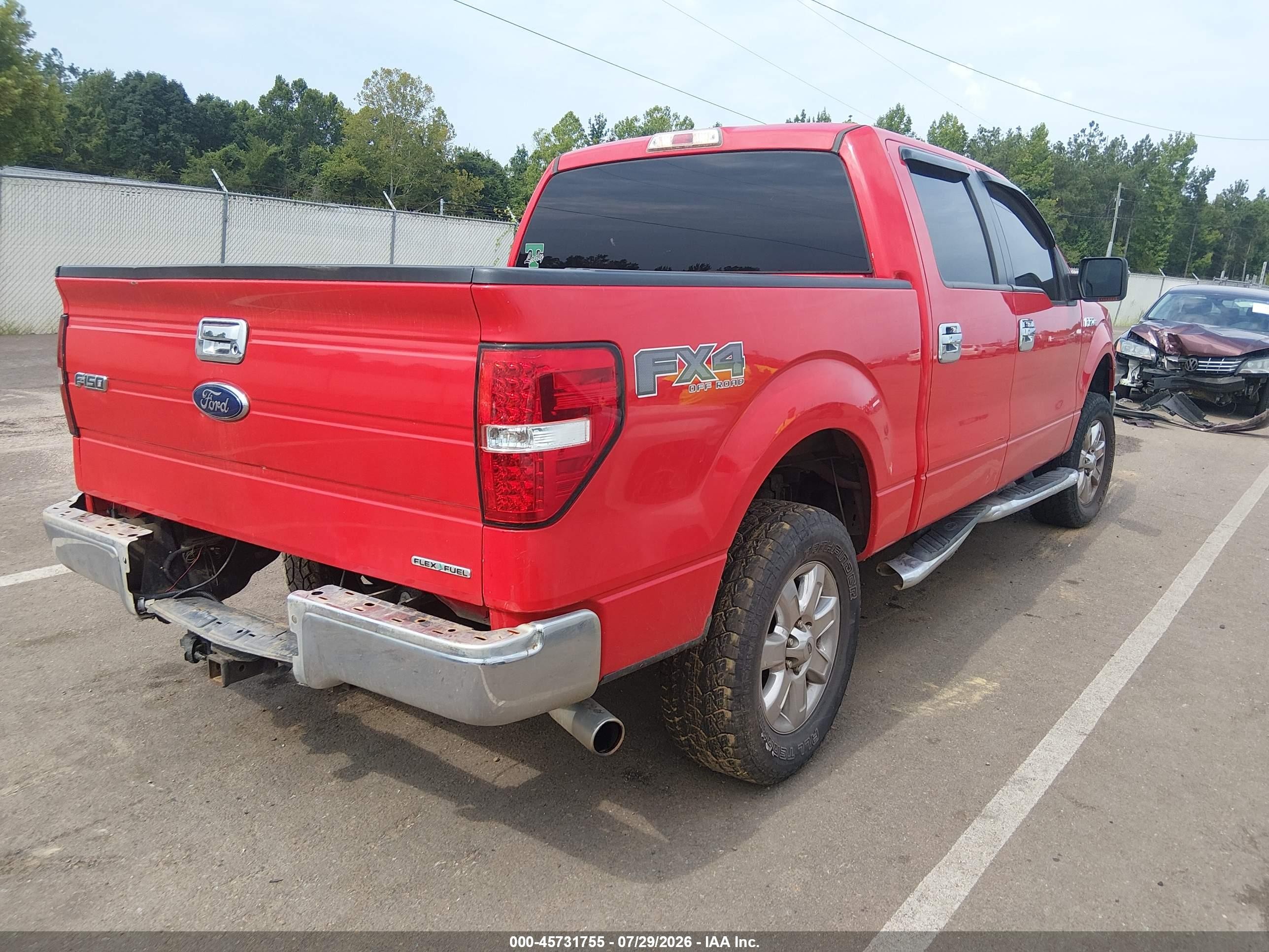 2013 Ford F-150 Xlt Red vin: 1FTFW1EF8DKF02244