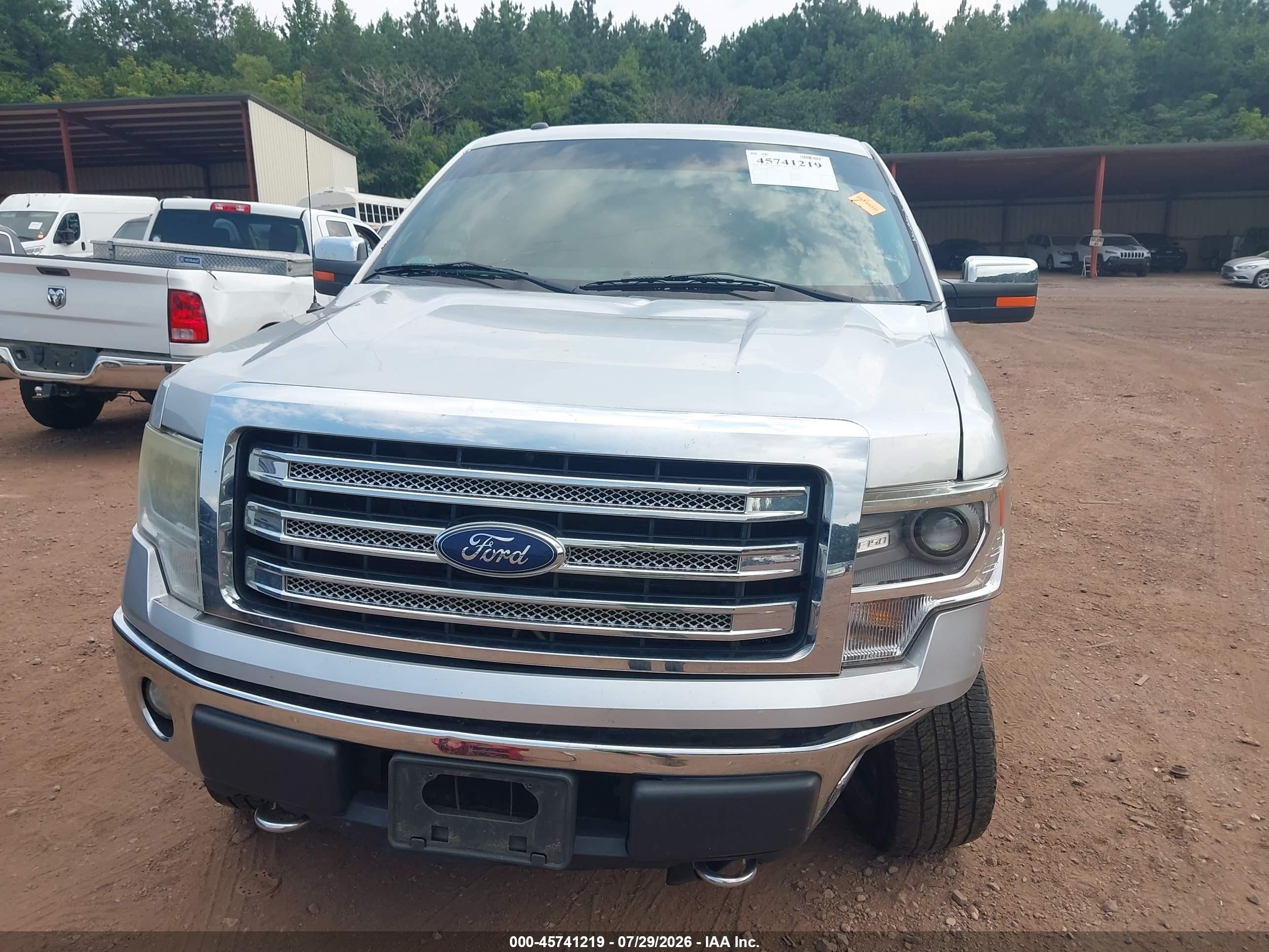 2014 Ford F-150 Lariat Silver vin: 1FTFW1EF8EFA04846